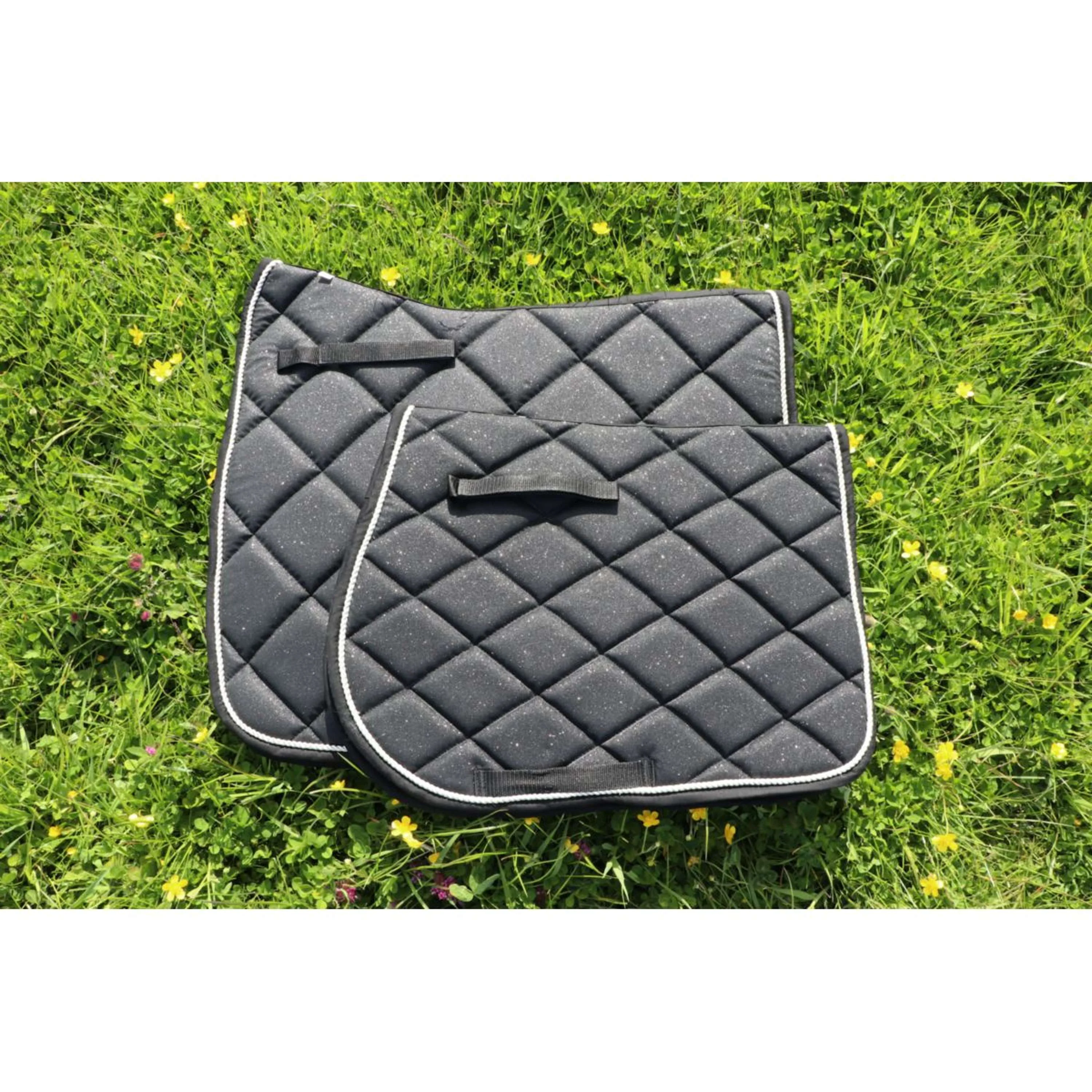 HB Tapis de Selle Sparkling Glitter Sauter Noir