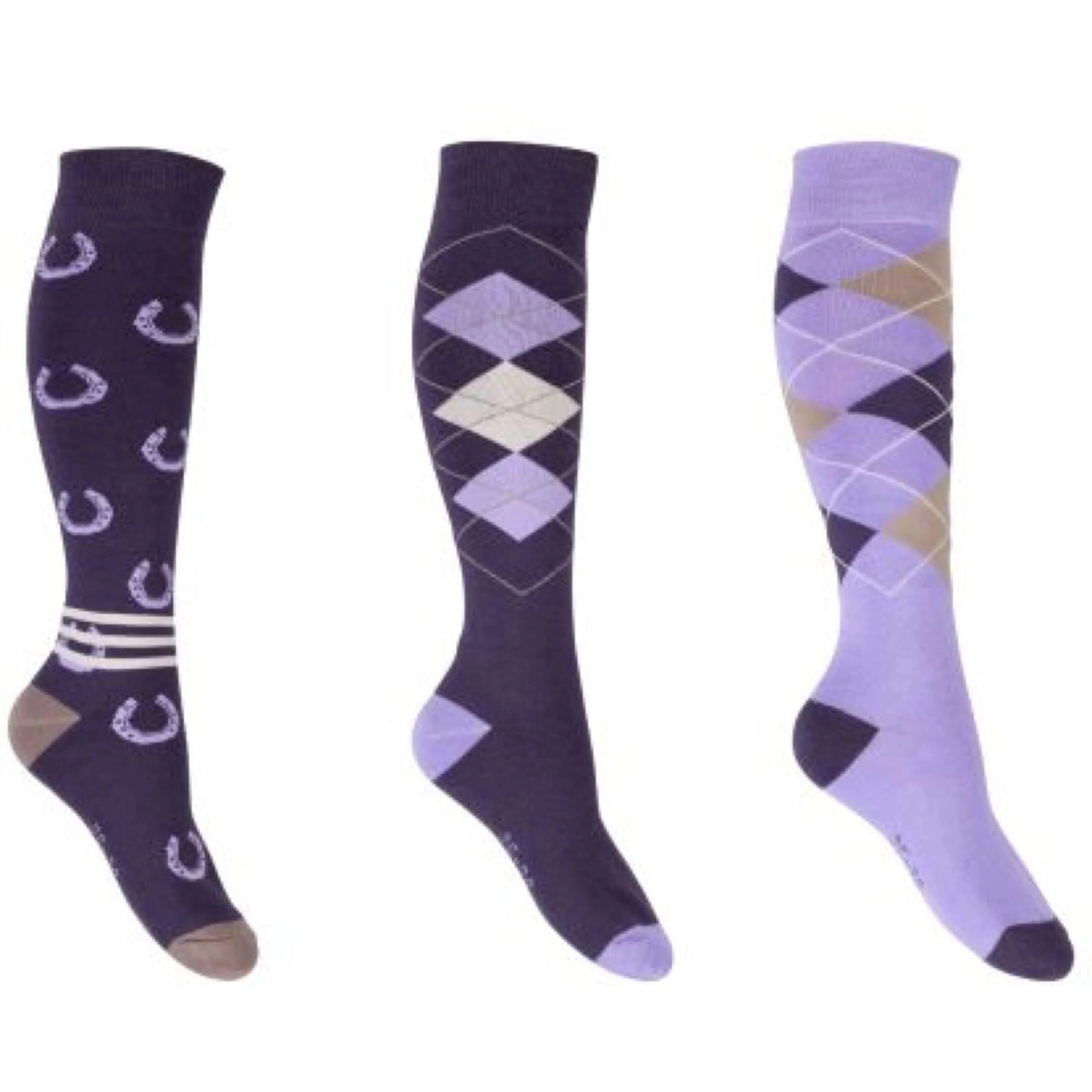 HKM Chaussettes d'Équitation Cardiff Jeu de 3