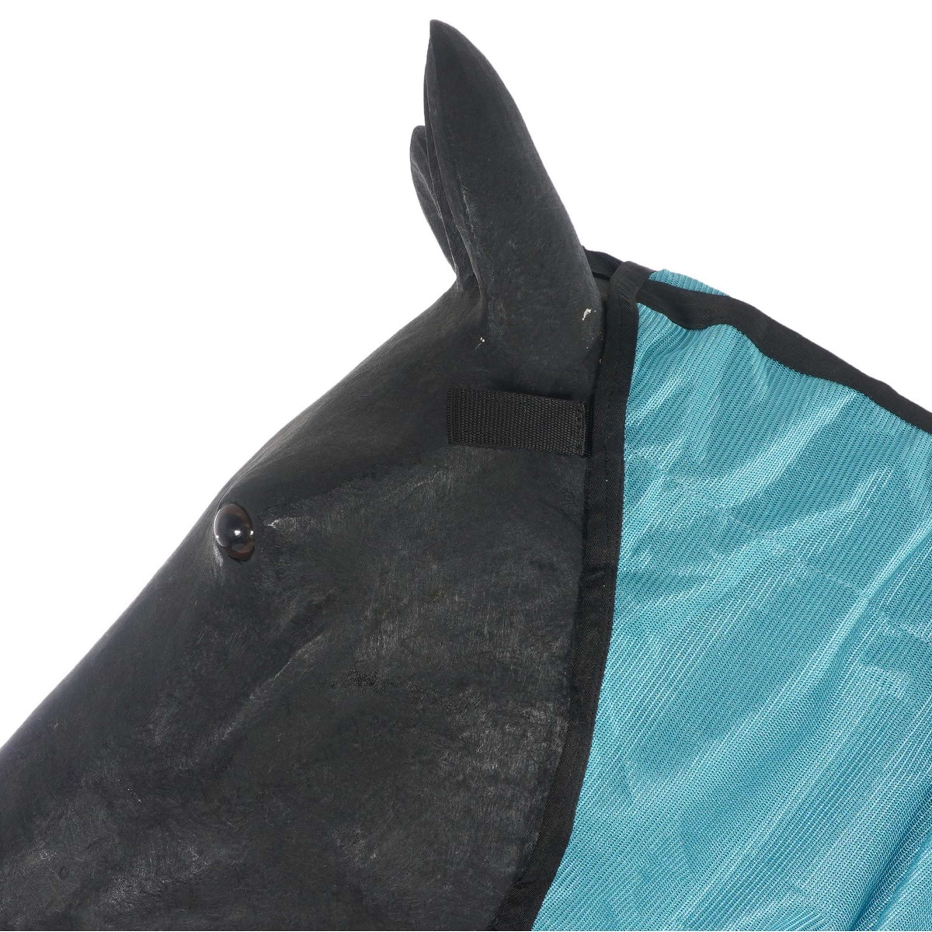 HKM Couverture Anti-Mouches Aqua avec Couvre-cou Aqua - Image 5