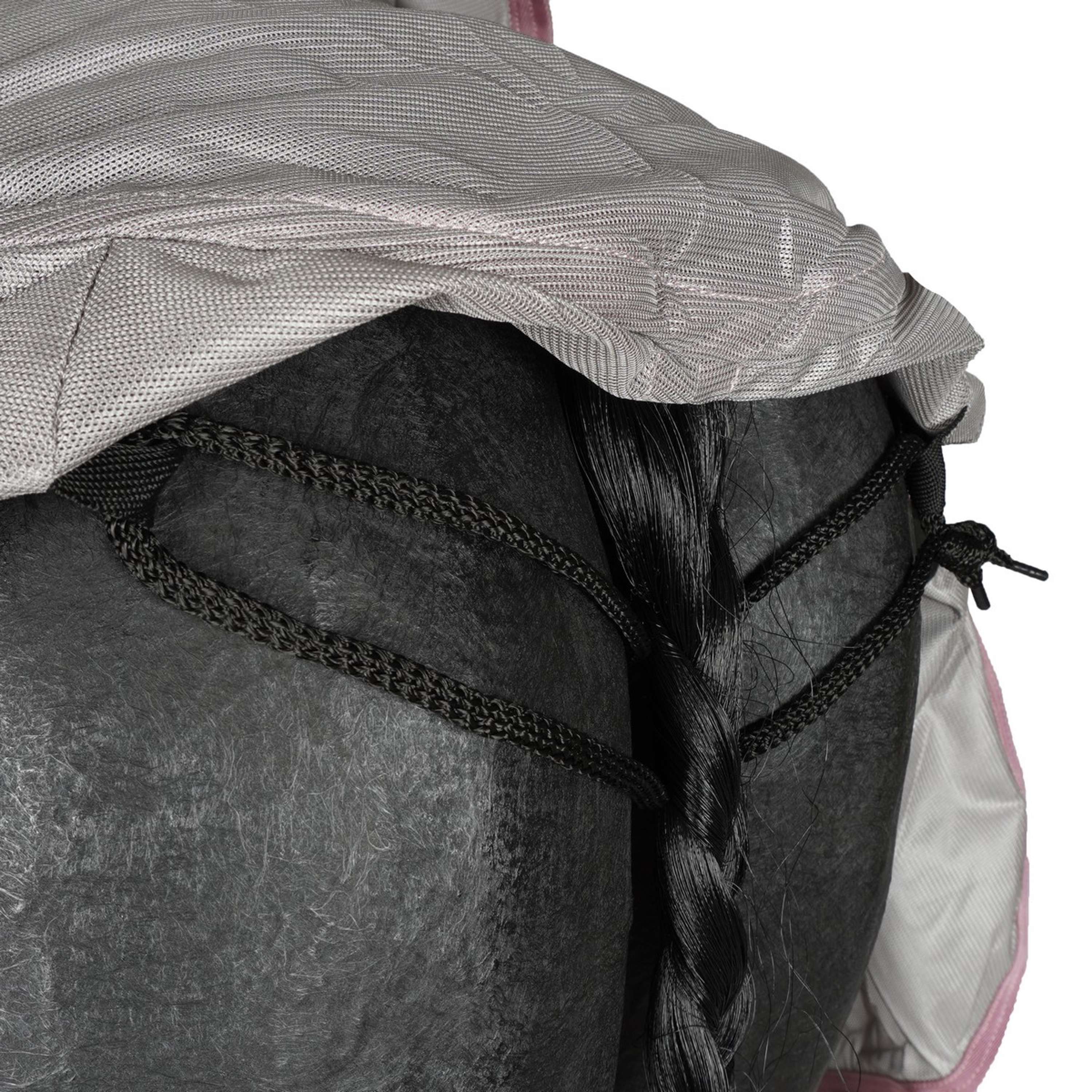HKM Couverture Anti-Mouches avec Couvre-cou Gris - Image 10