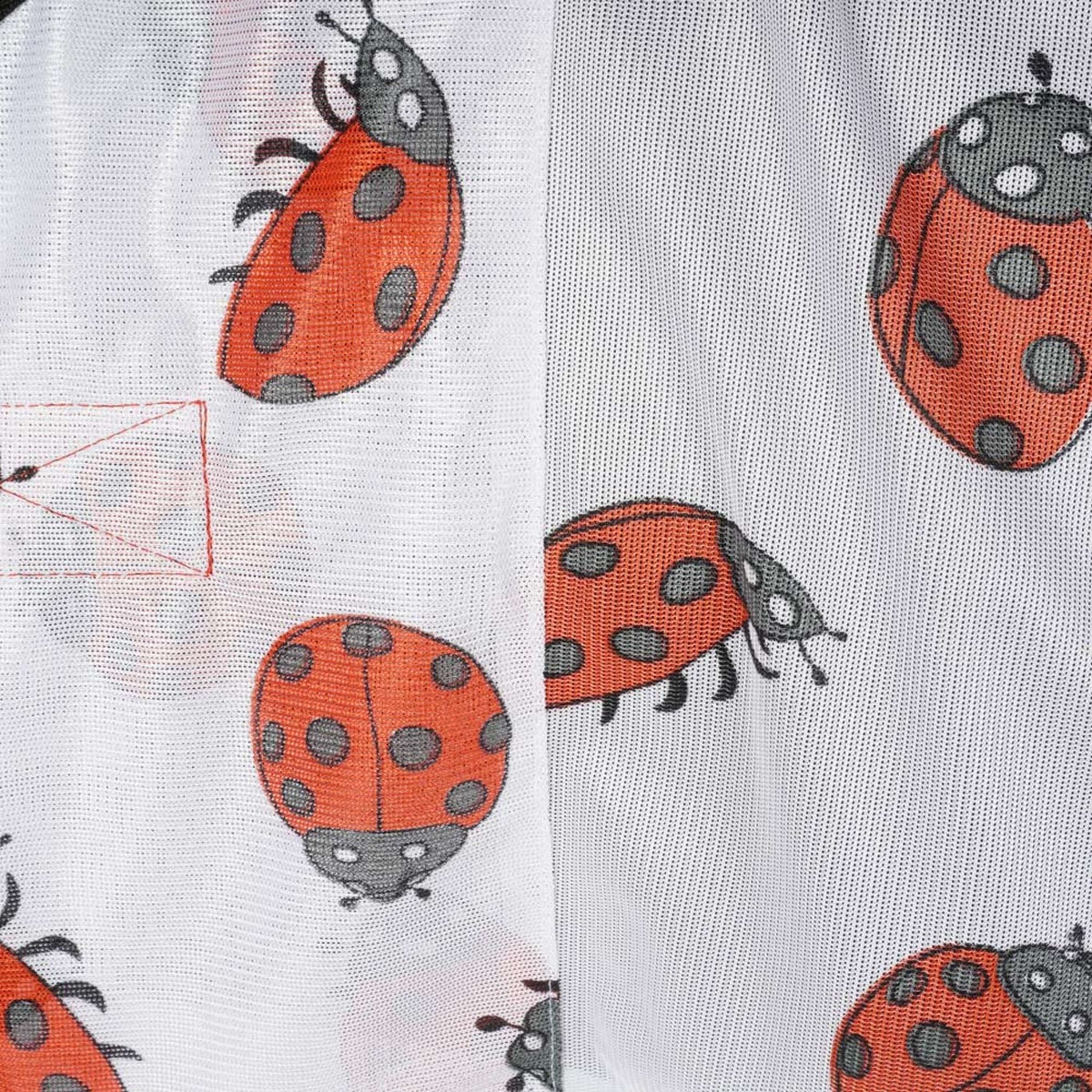 HKM Couverture Anti-Mouches Ladybug Blanc Rouge - Image 7