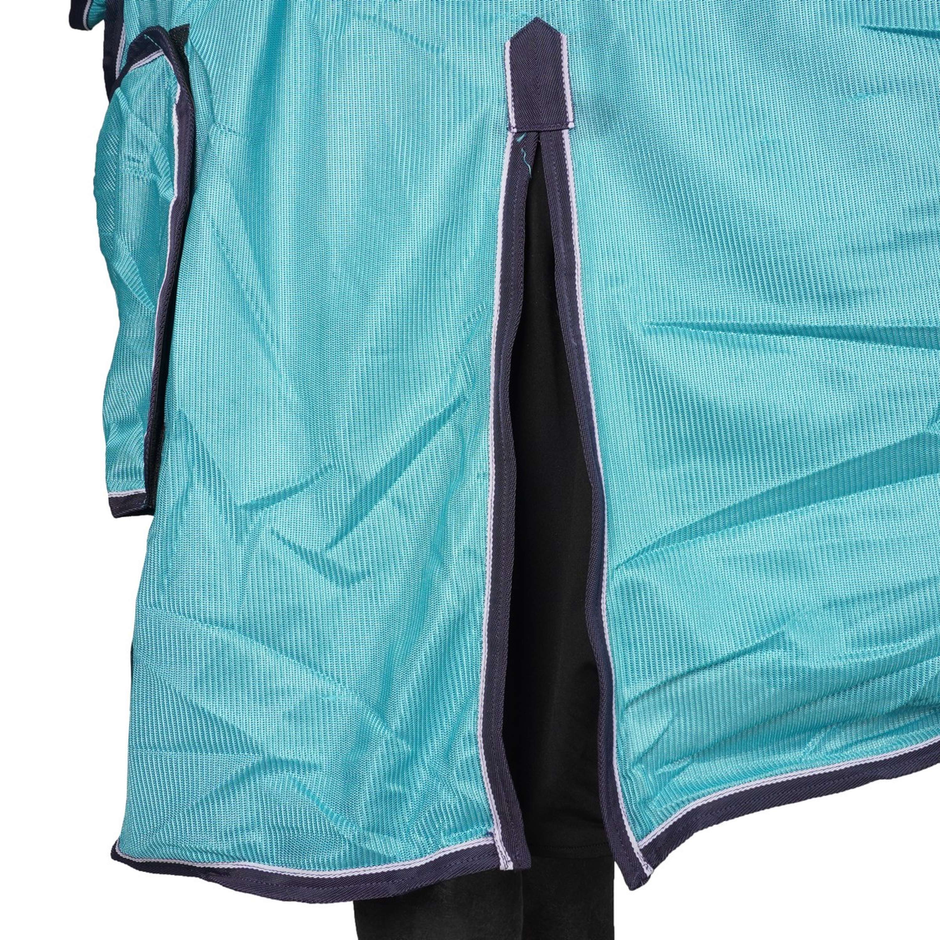 HKM Couverture Anti-Mouches Lissabon avec Couvre-cou Aqua - Image 8