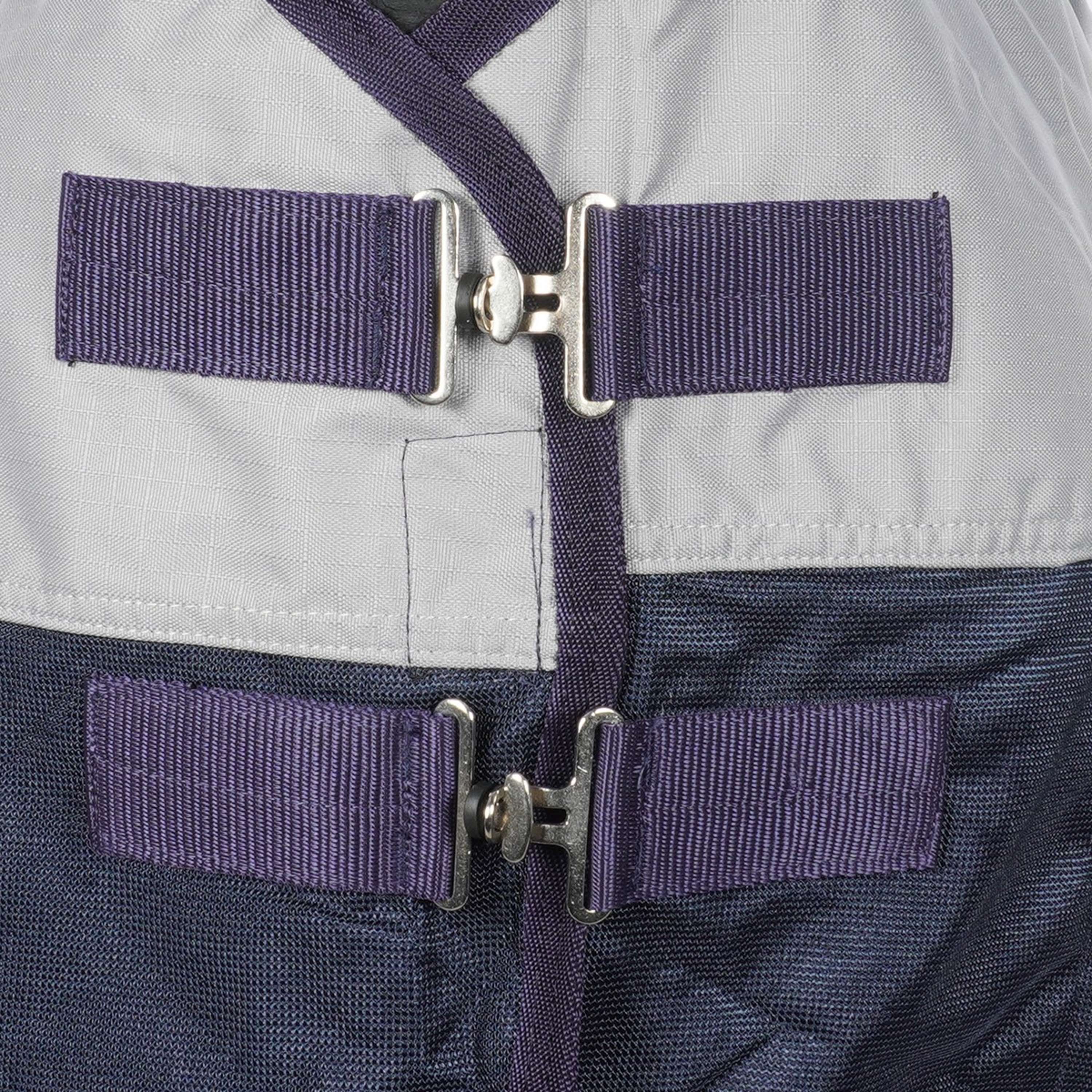 HKM Couverture Anti-Mouches Rain Bleu Foncé/Gris - Image 2