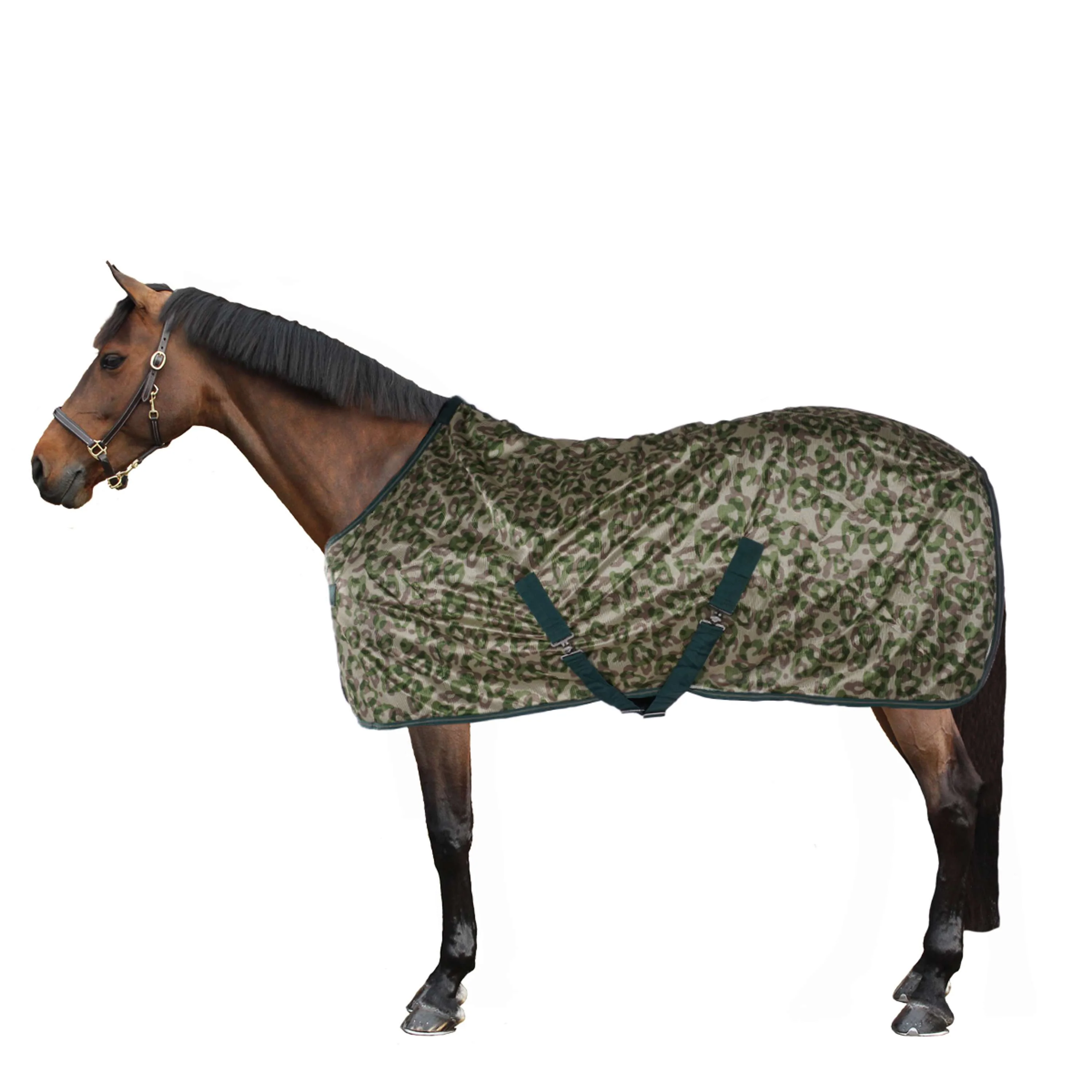 HKM Couverture Anti-Mouches Survival vert camouflage