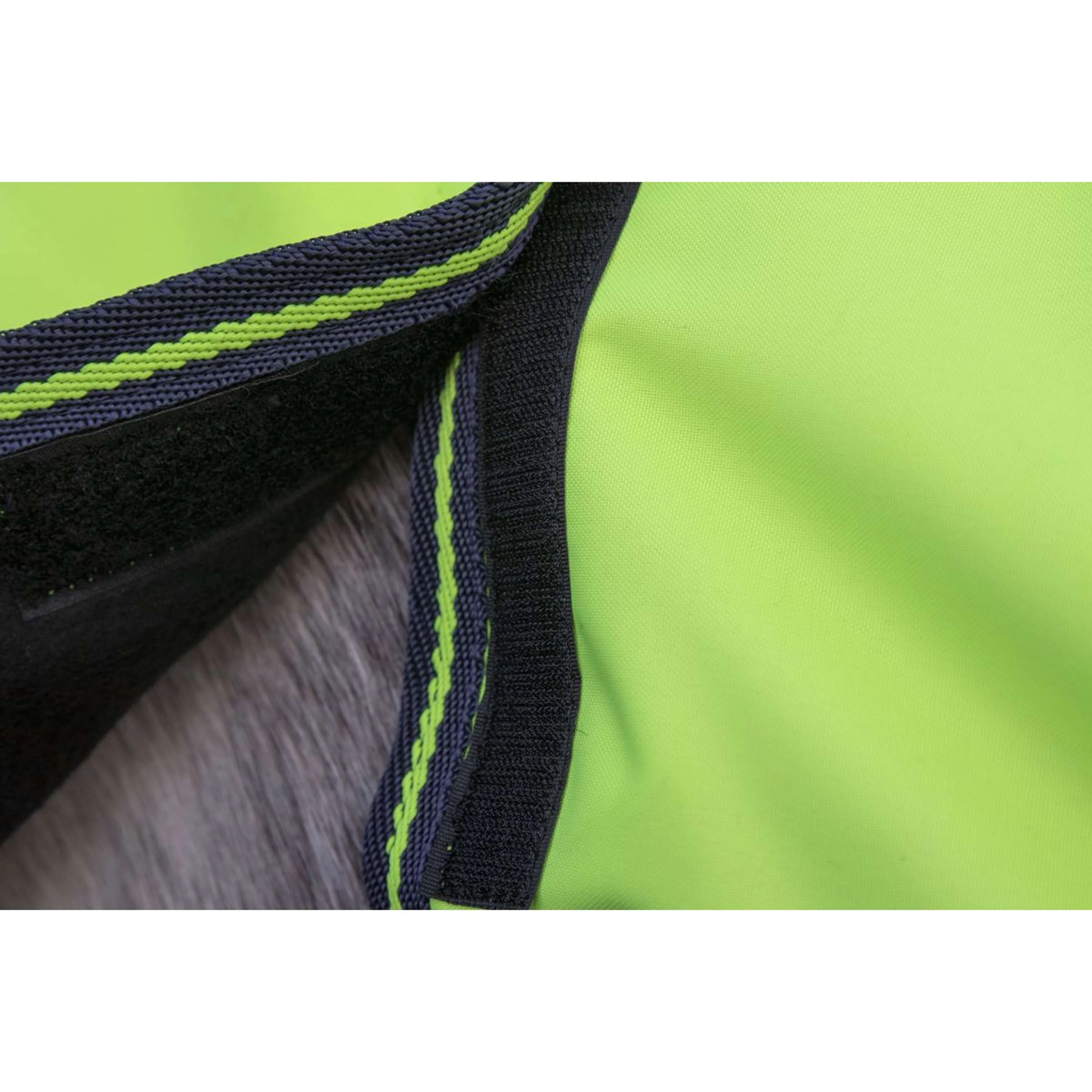 HKM Couvre-reins avec Couvre-cou Amovible Néon Jaune - Image 4