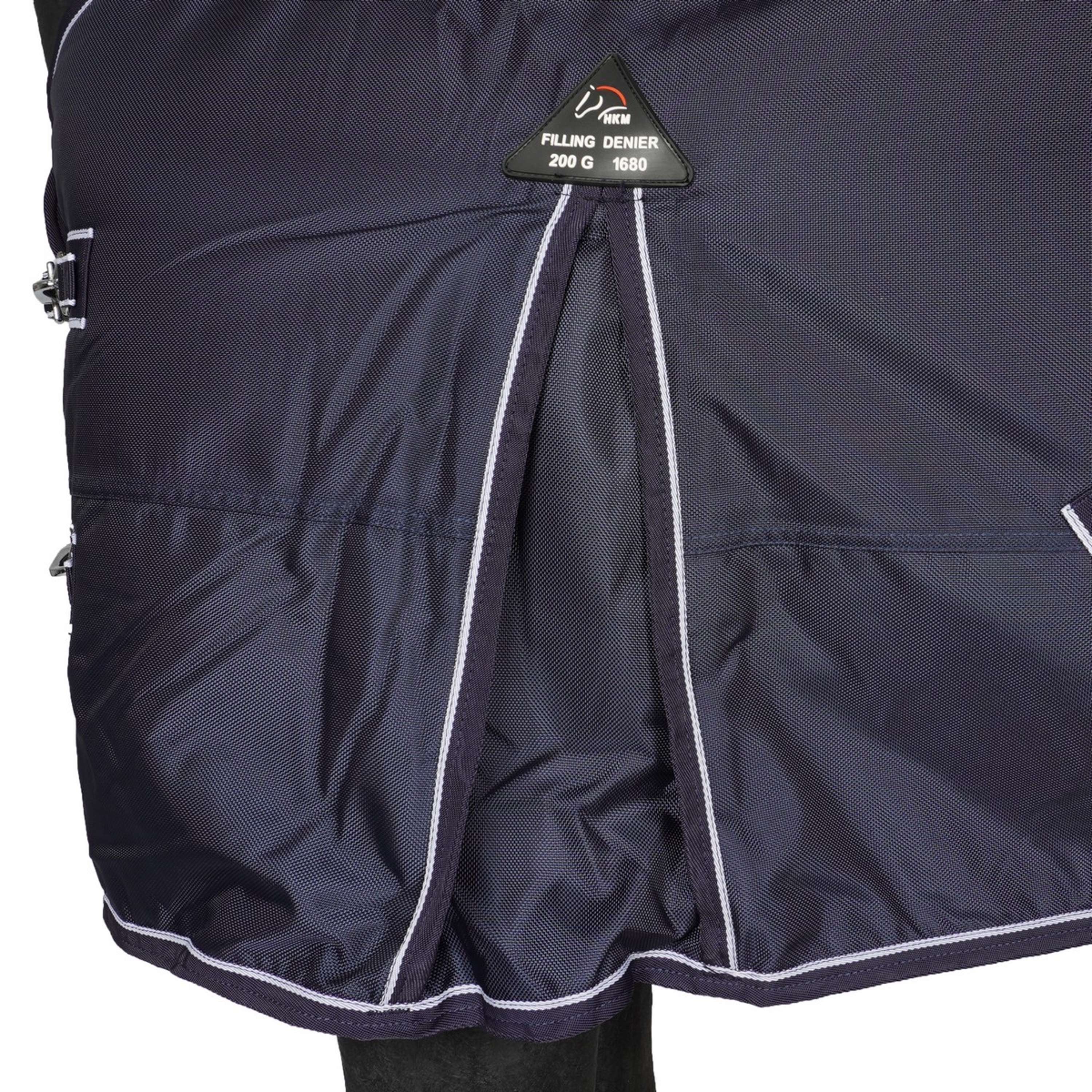 HKM Couverture d'Extérieur Premium 1680D 100g avec Teddy Doublure Bleu Foncé - Image 4