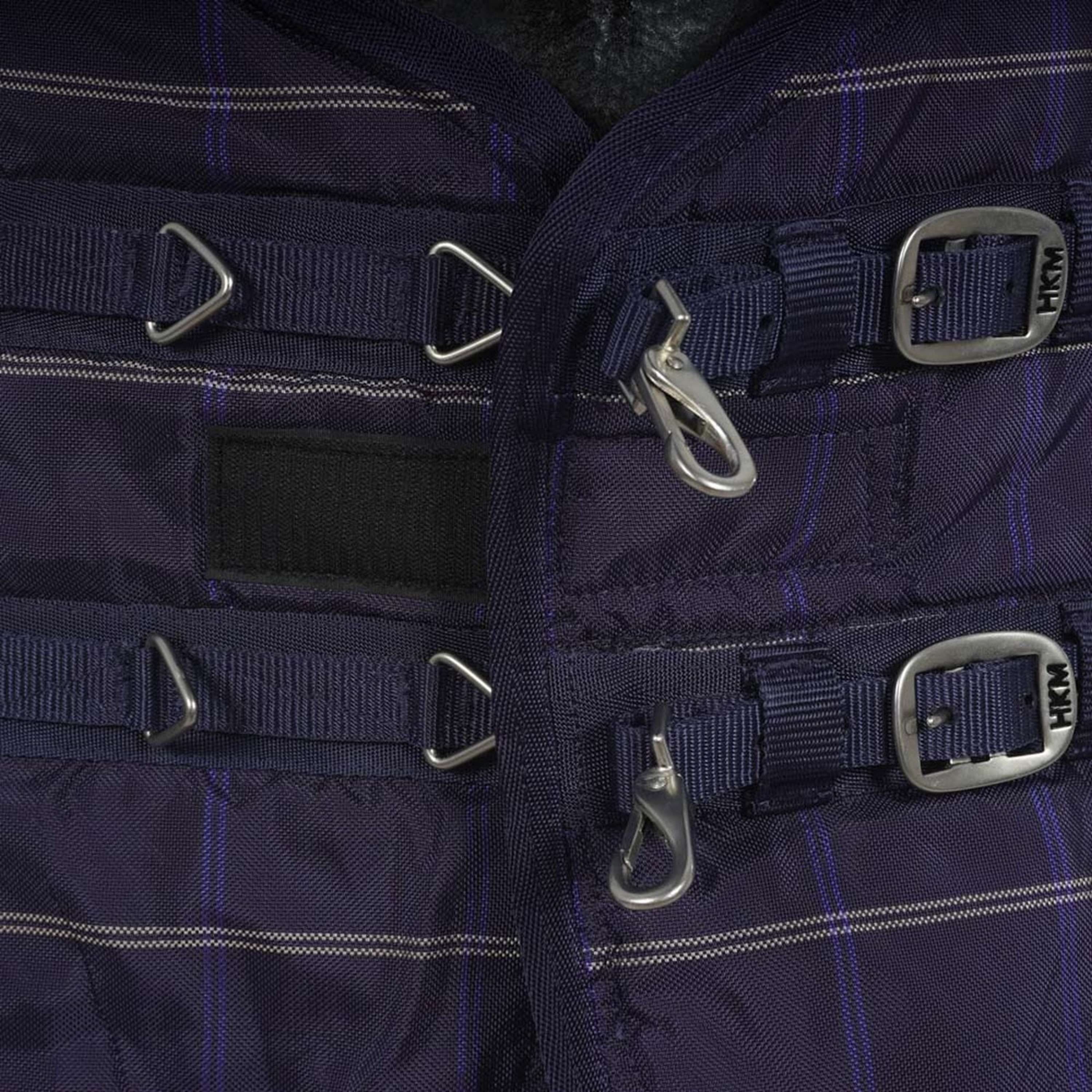 HKM Couverture d'hiver/d'écurie 200g Coton 1200D Bleu foncé - Image 3