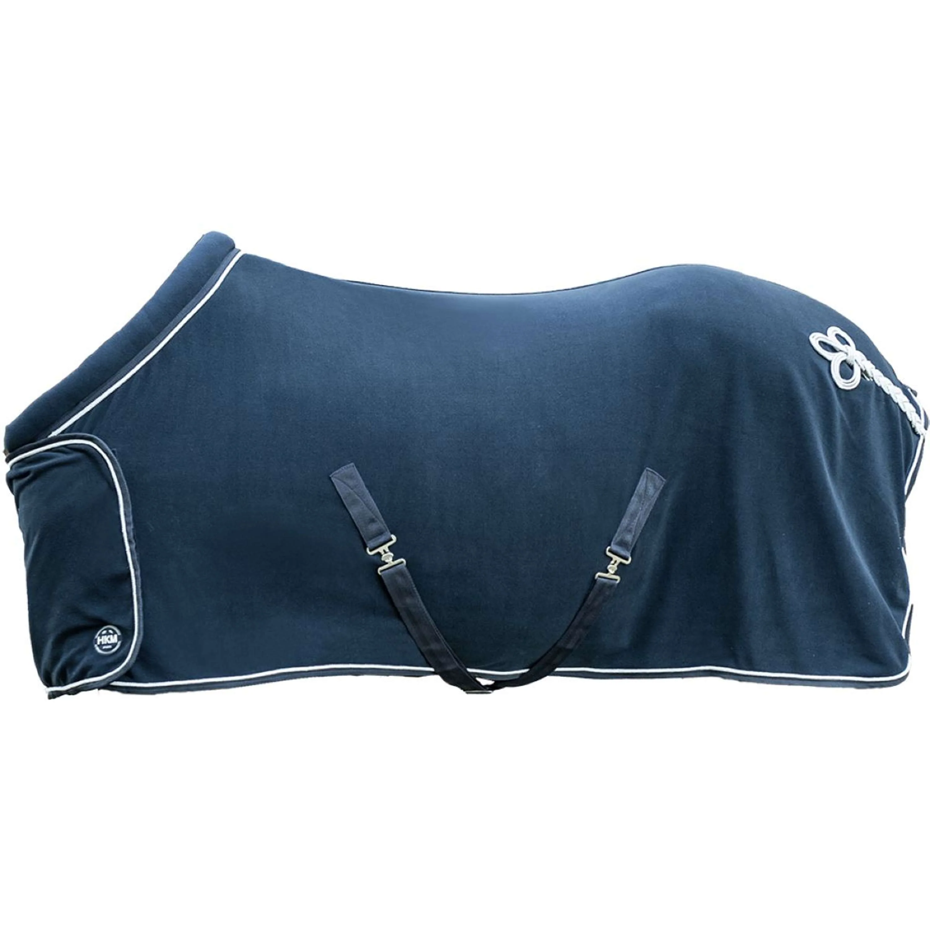 HKM Couverture Polaire avec Col Bleu Foncé - Image 8