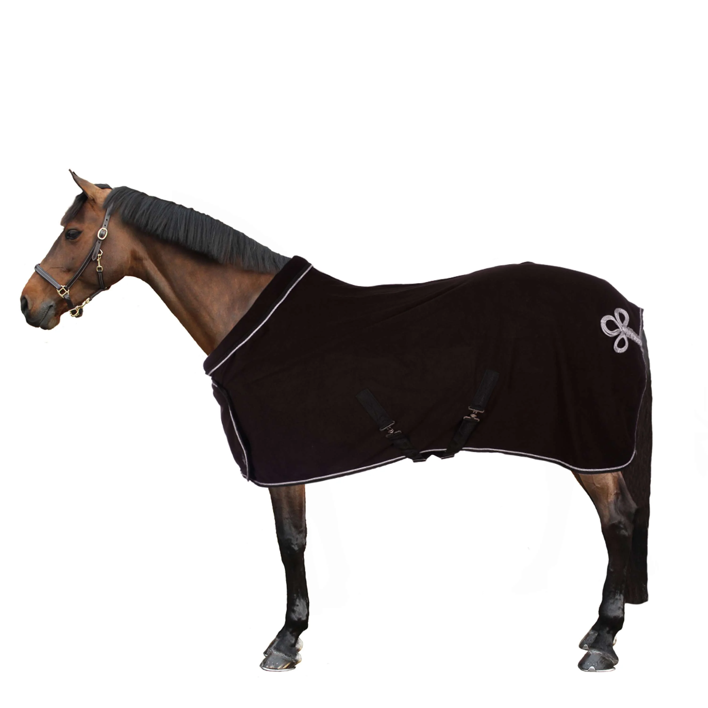 HKM Couverture Polaire avec Col Noir