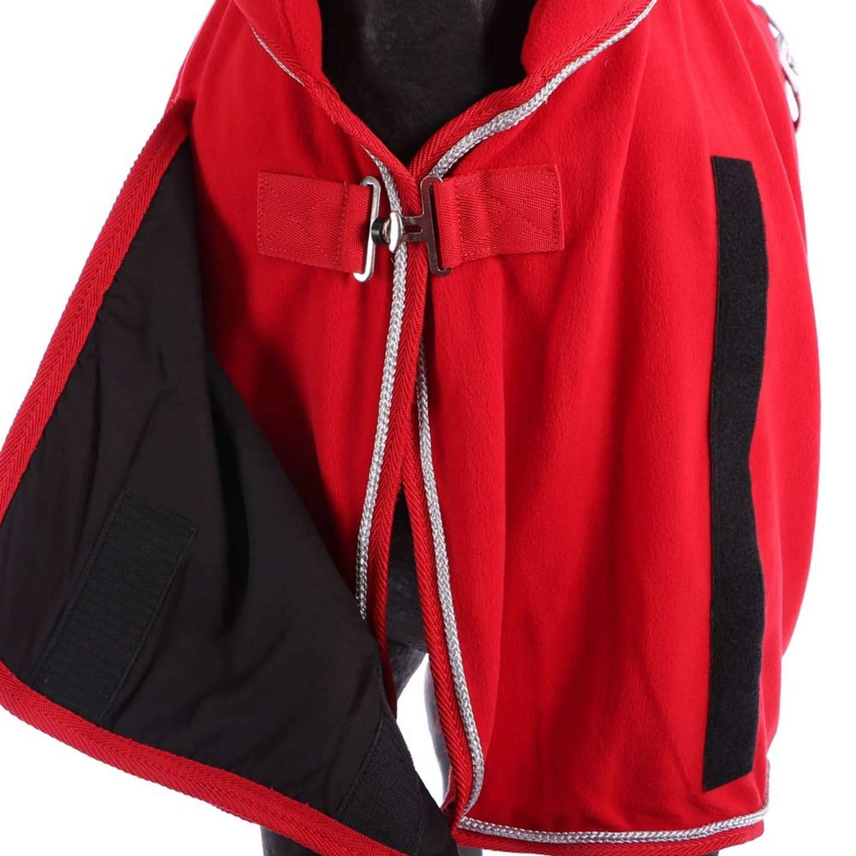 HKM Couverture Polaire avec Col Rouge - Image 3