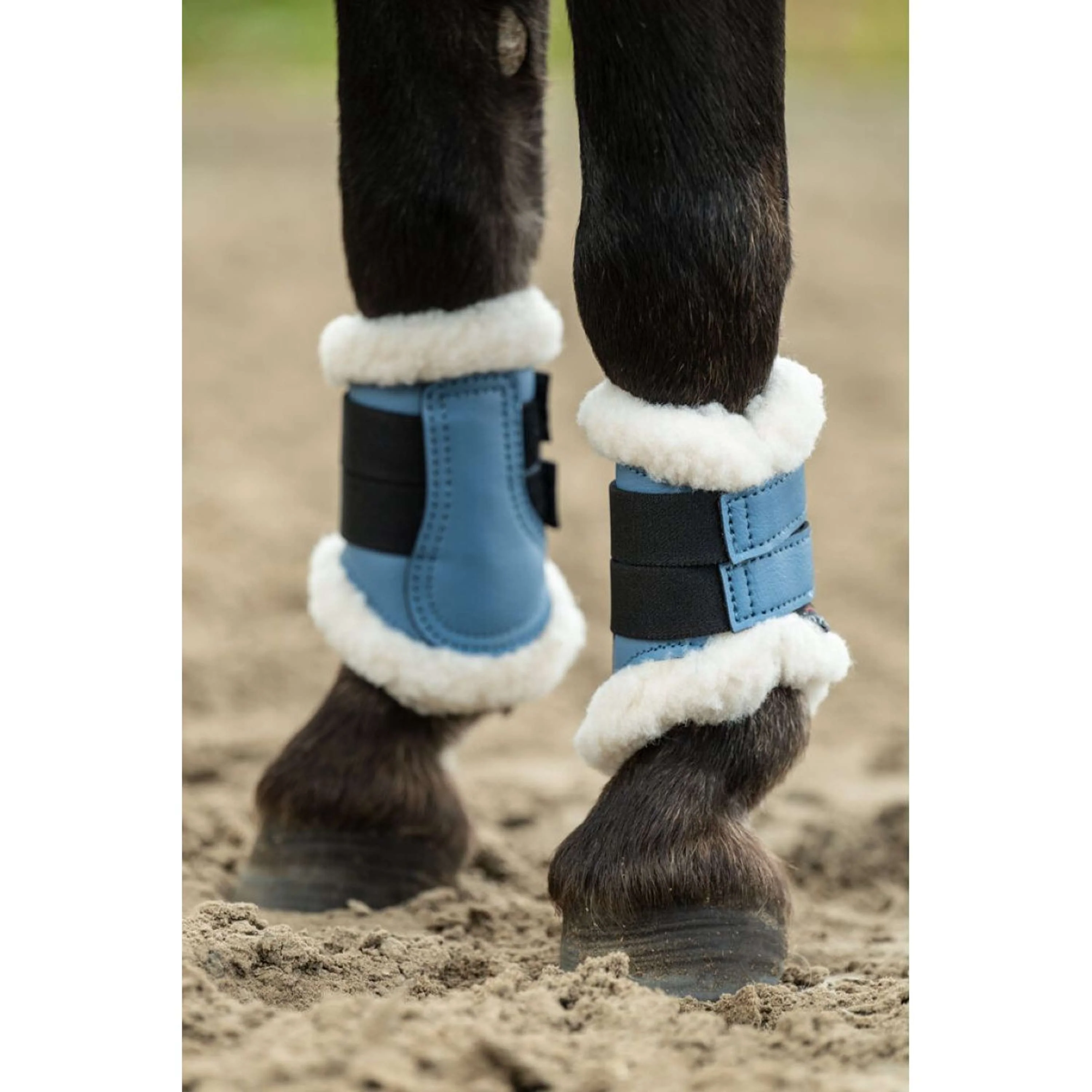 HKM Dressage Boots Comfort Bleu Fumeé - Image 3