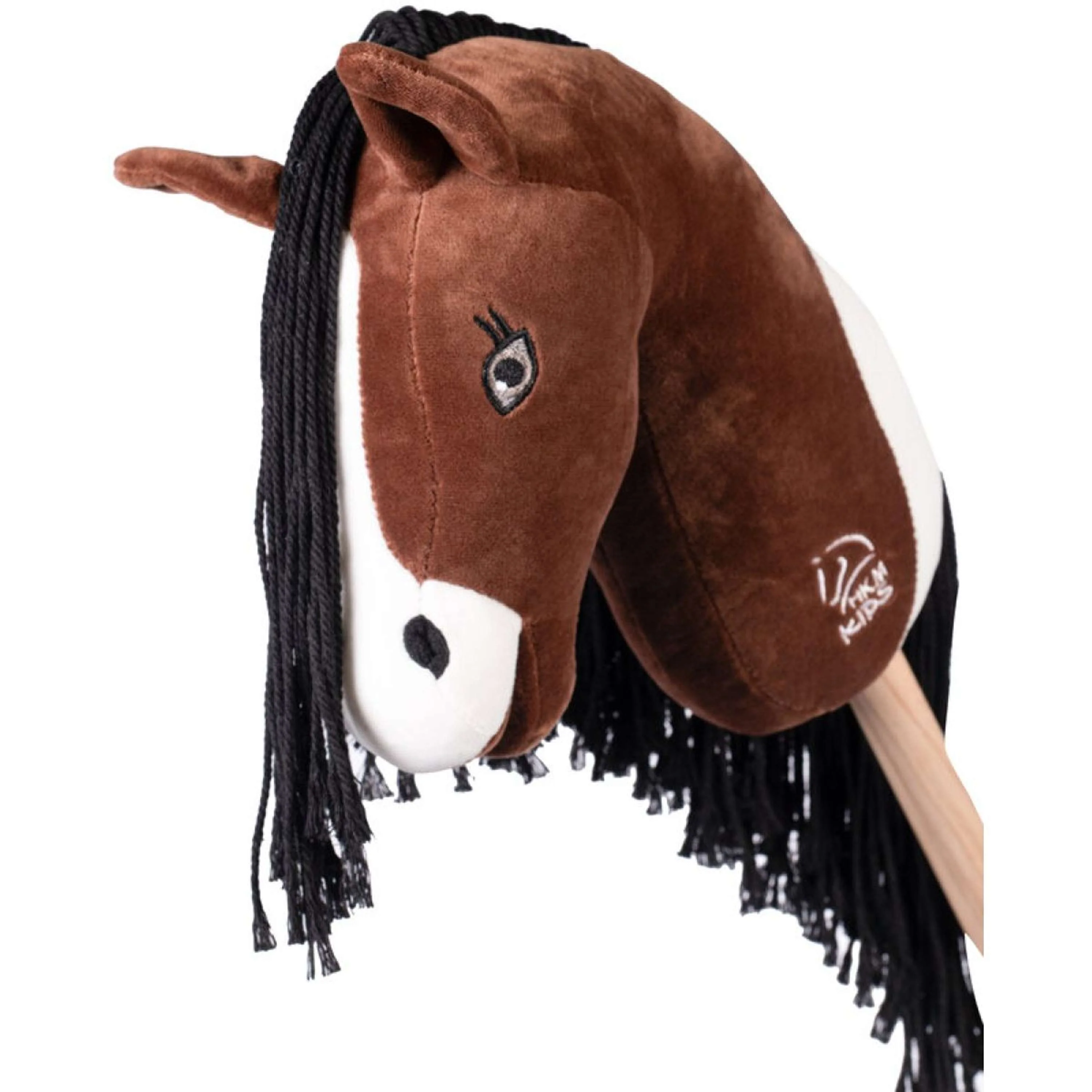 HKM Hobby Horse Professional Slim Line Blanc/Marron - Image 2