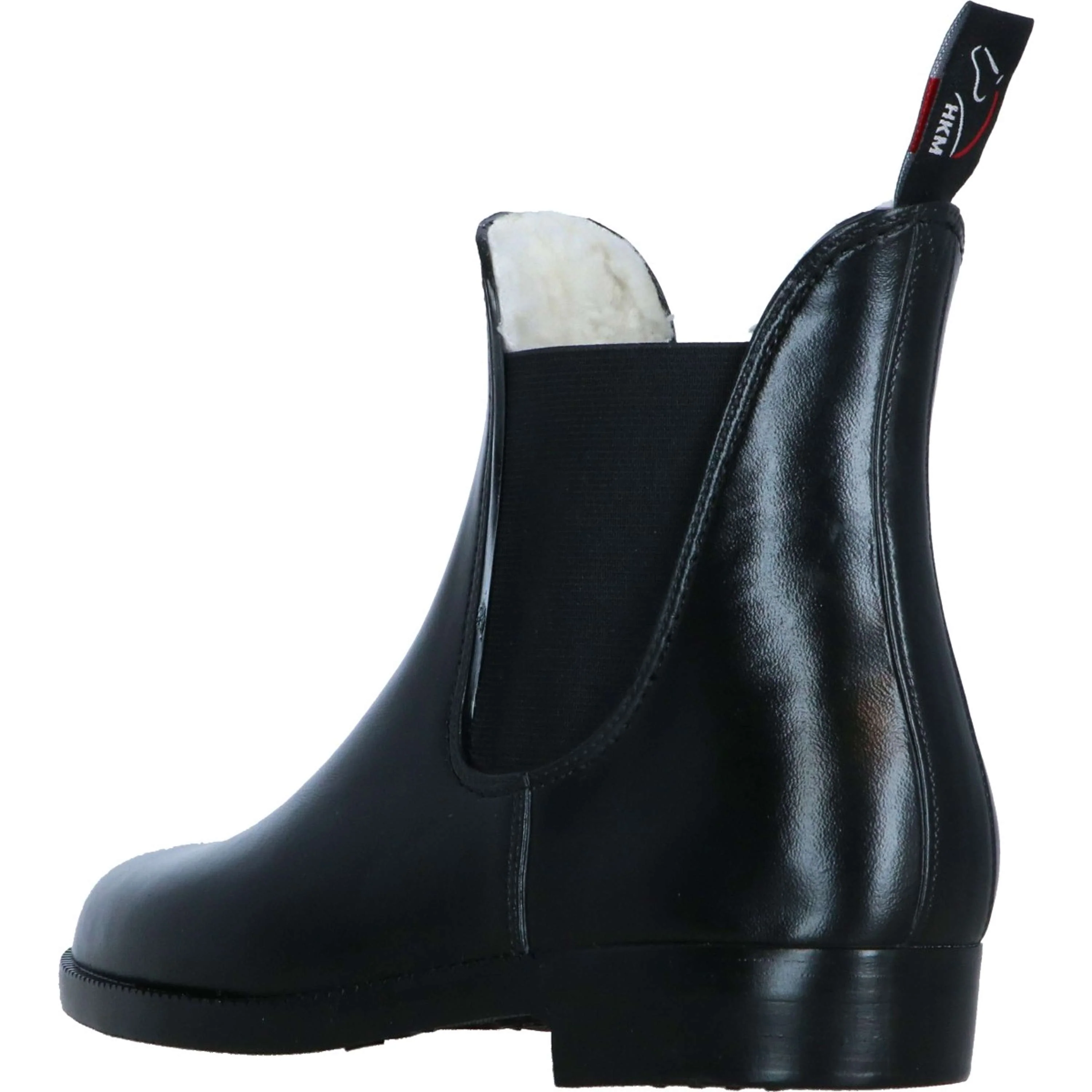 HKM Jodhpurs en Caoutchouc avec Doublure Teddy Noir - Image 3