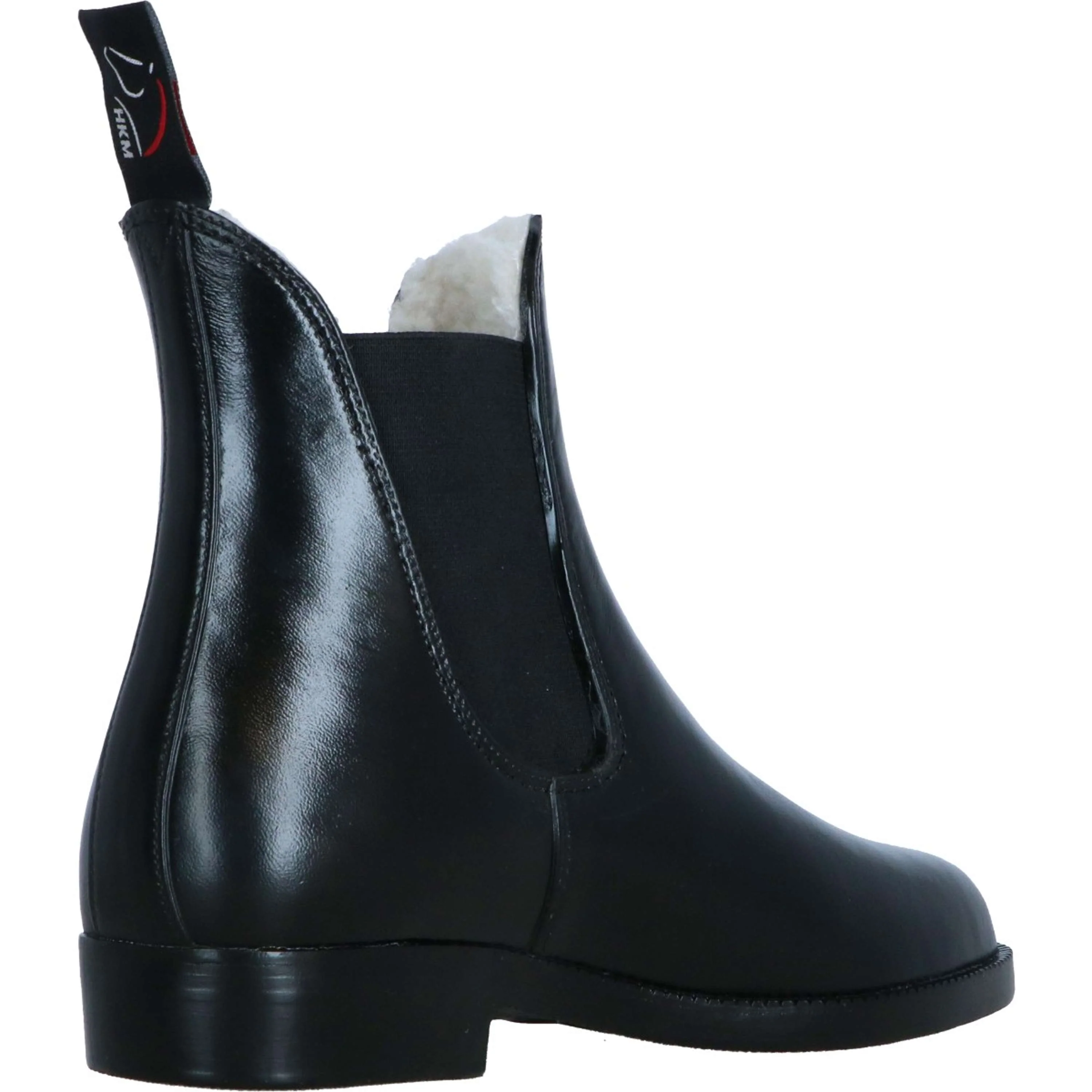 HKM Jodhpurs en Caoutchouc avec Doublure Teddy Noir - Image 5