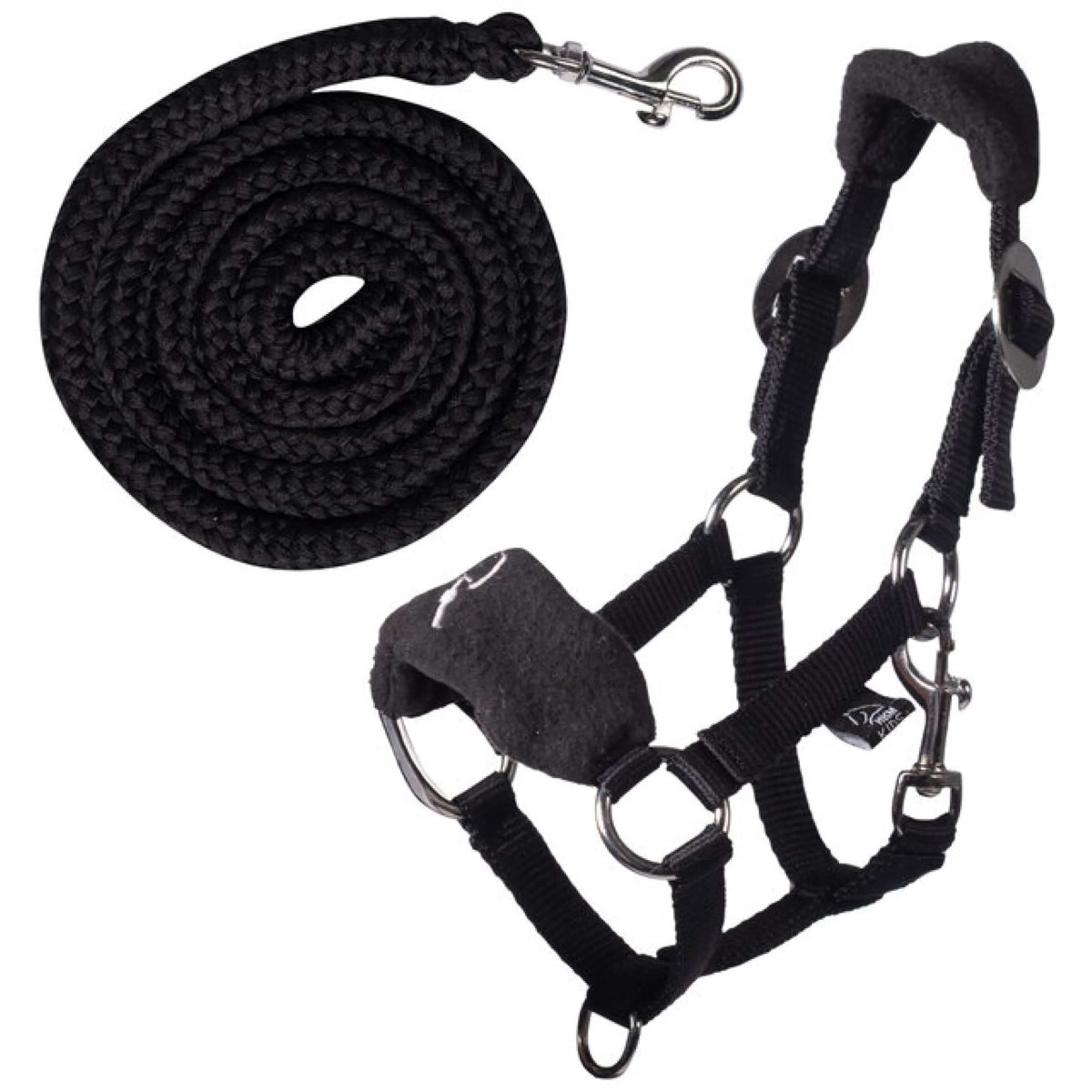 HKM Licol en polaire Hobby Horsing Noir