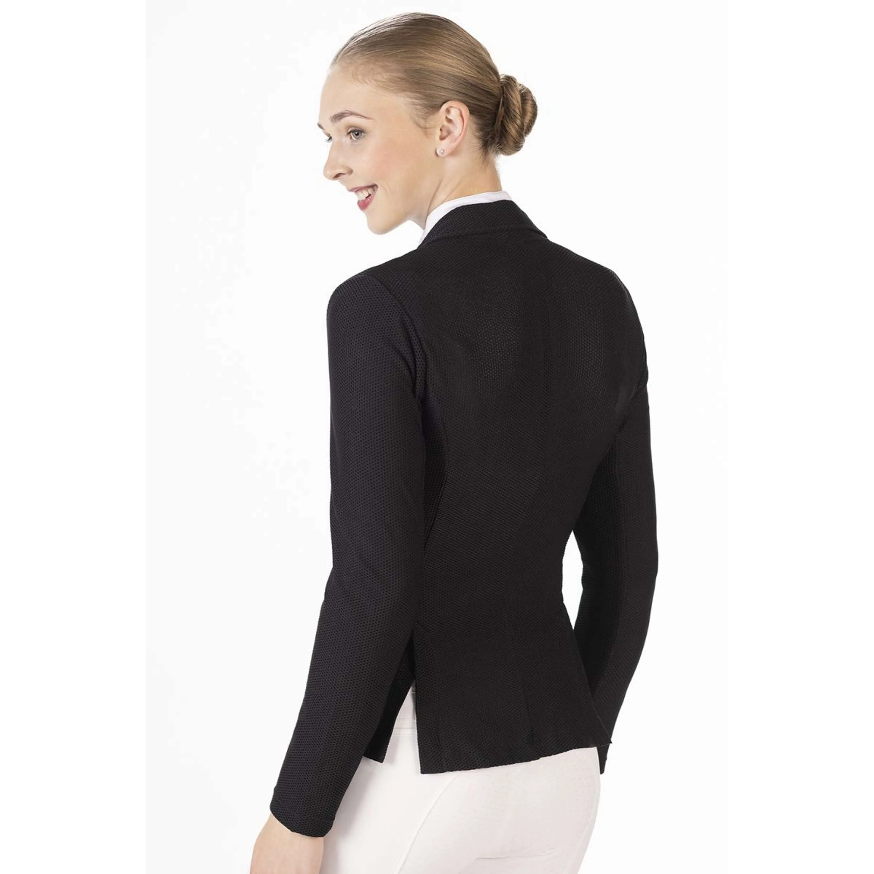 HKM Petite Veste de Concours Mesh Linda Noir - Image 2