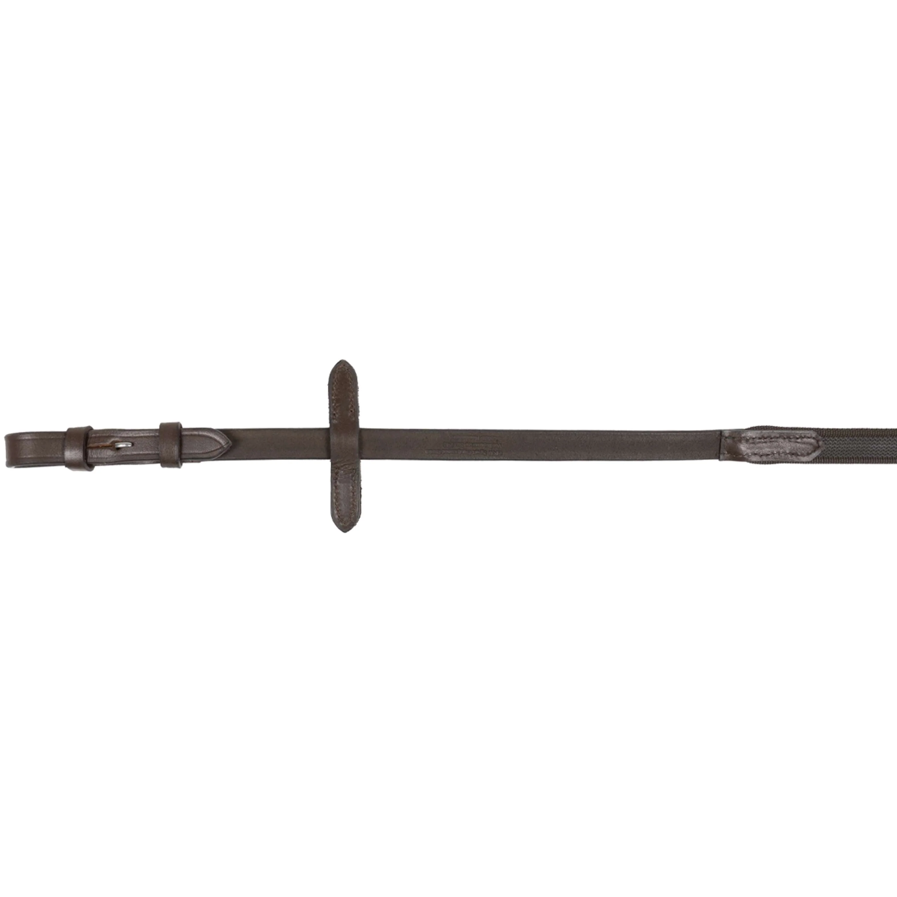 HKM Rênes Alterné avec Caoutchouc Marron - Image 2