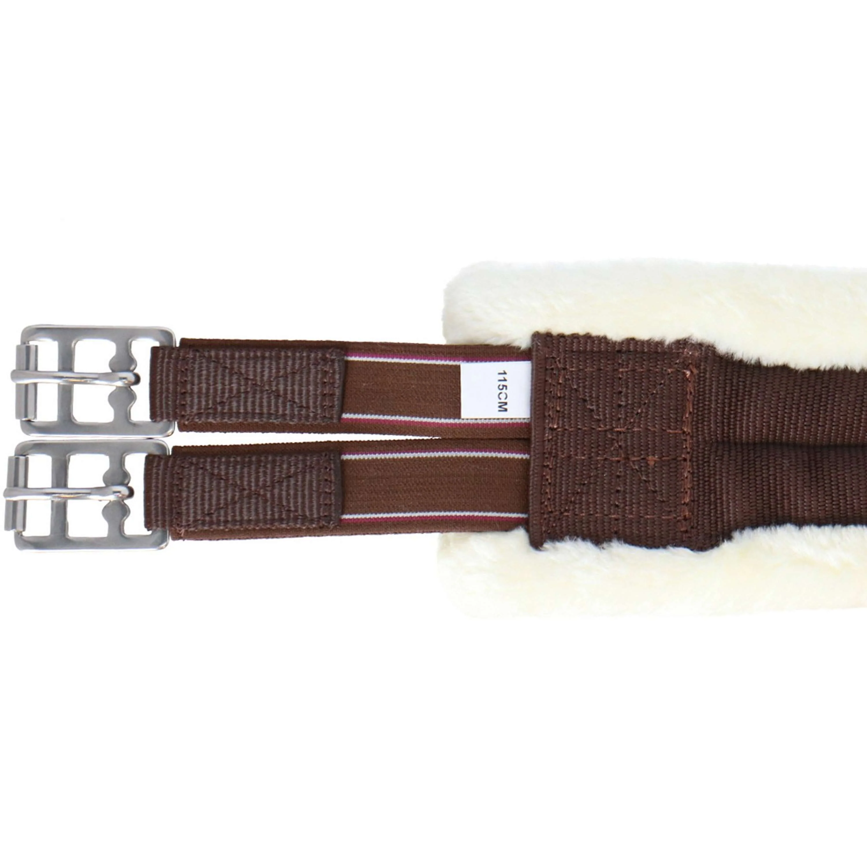 HKM Sangle Teddy Marron/Crème - Image 3