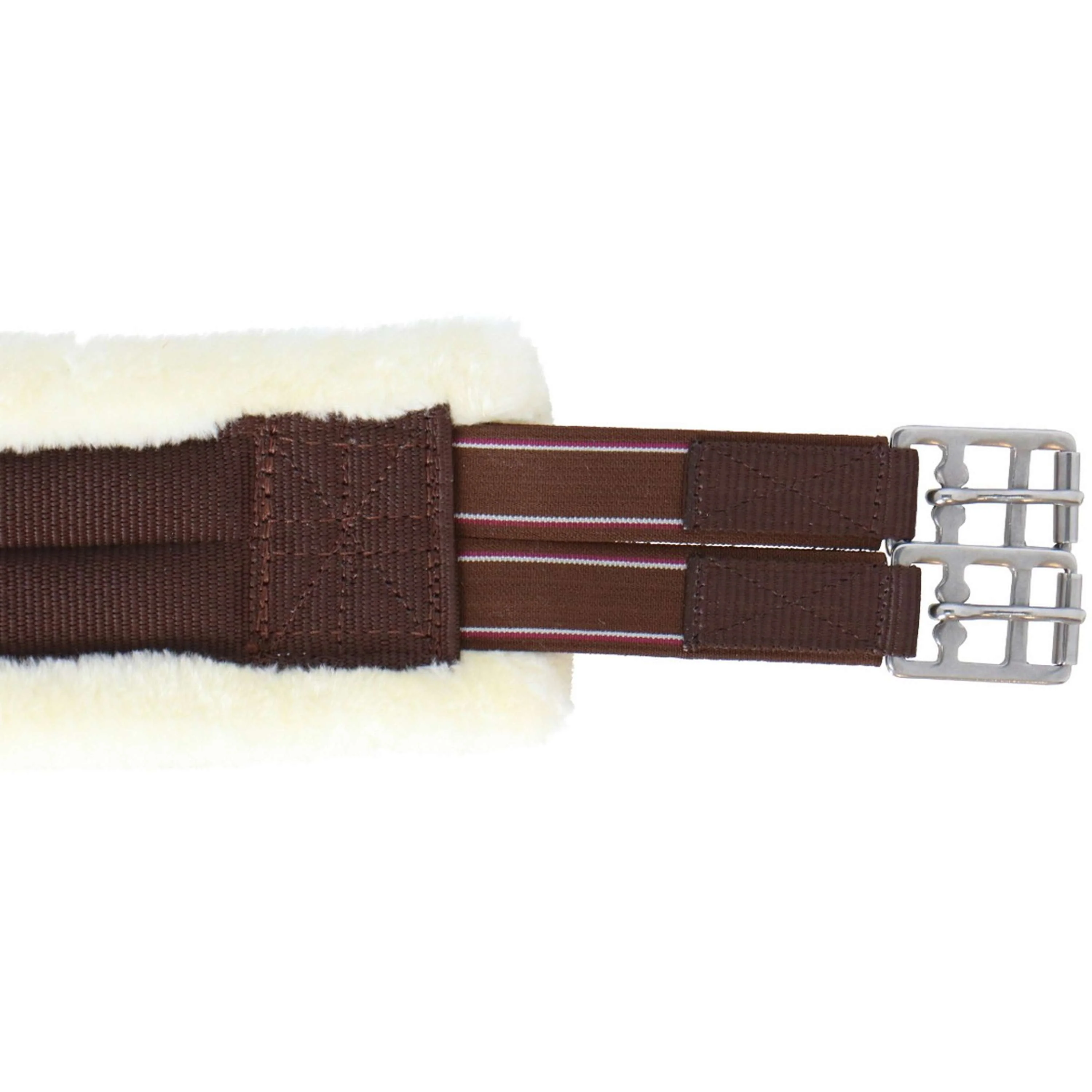 HKM Sangle Teddy Marron/Crème - Image 5