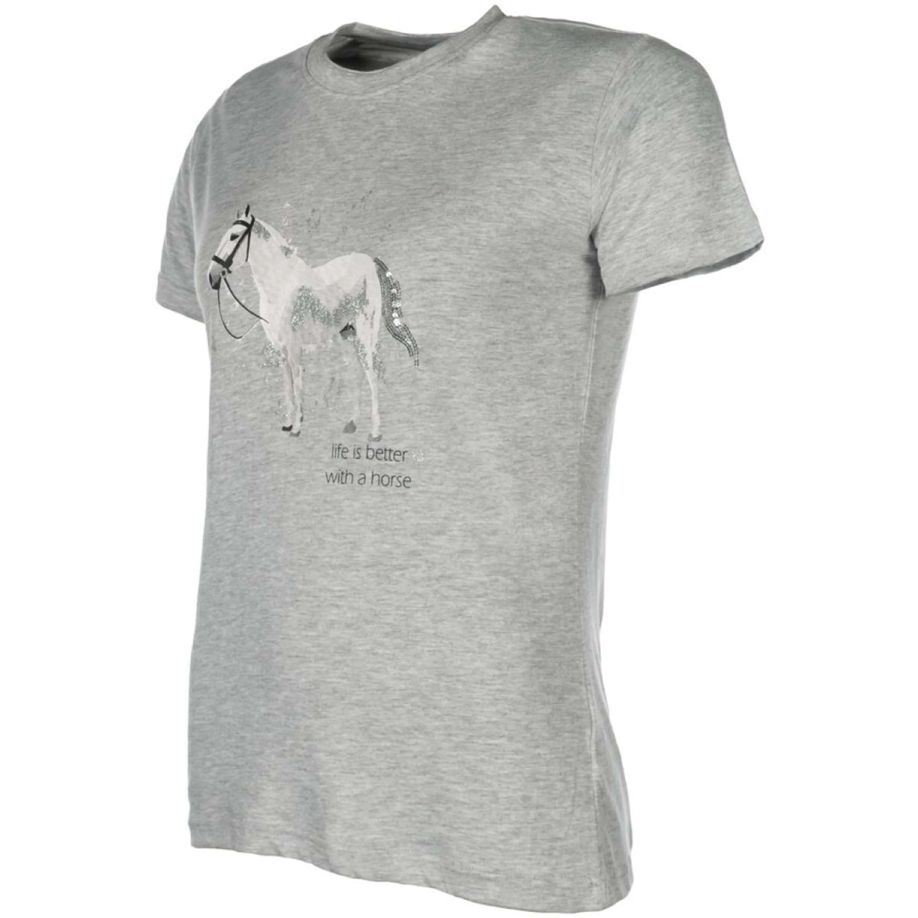 HKM T-Shirt Sparkle Gris Mélangé - Image 3