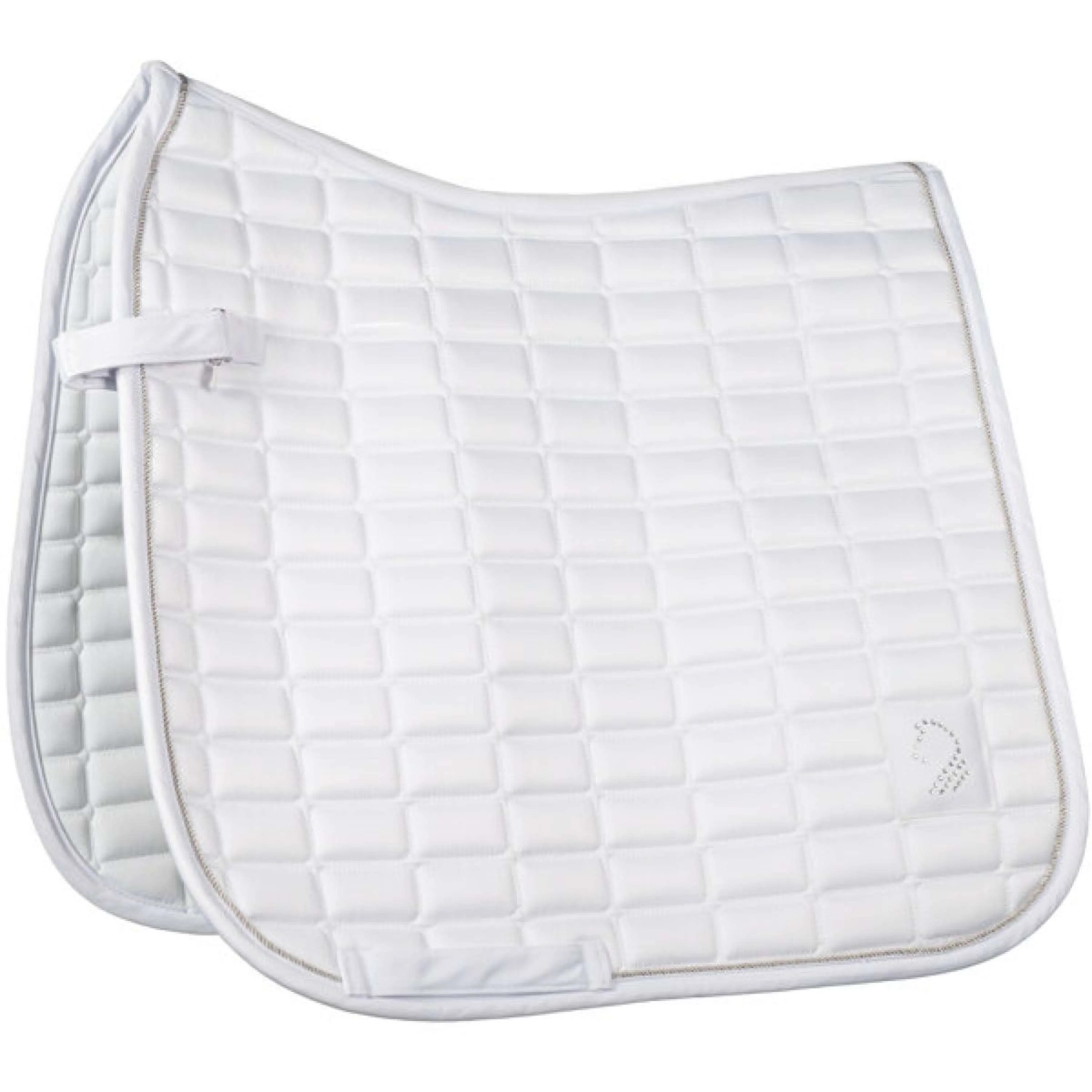 HKM Tapis de Selle Amalfi Competition Dressage Blanc