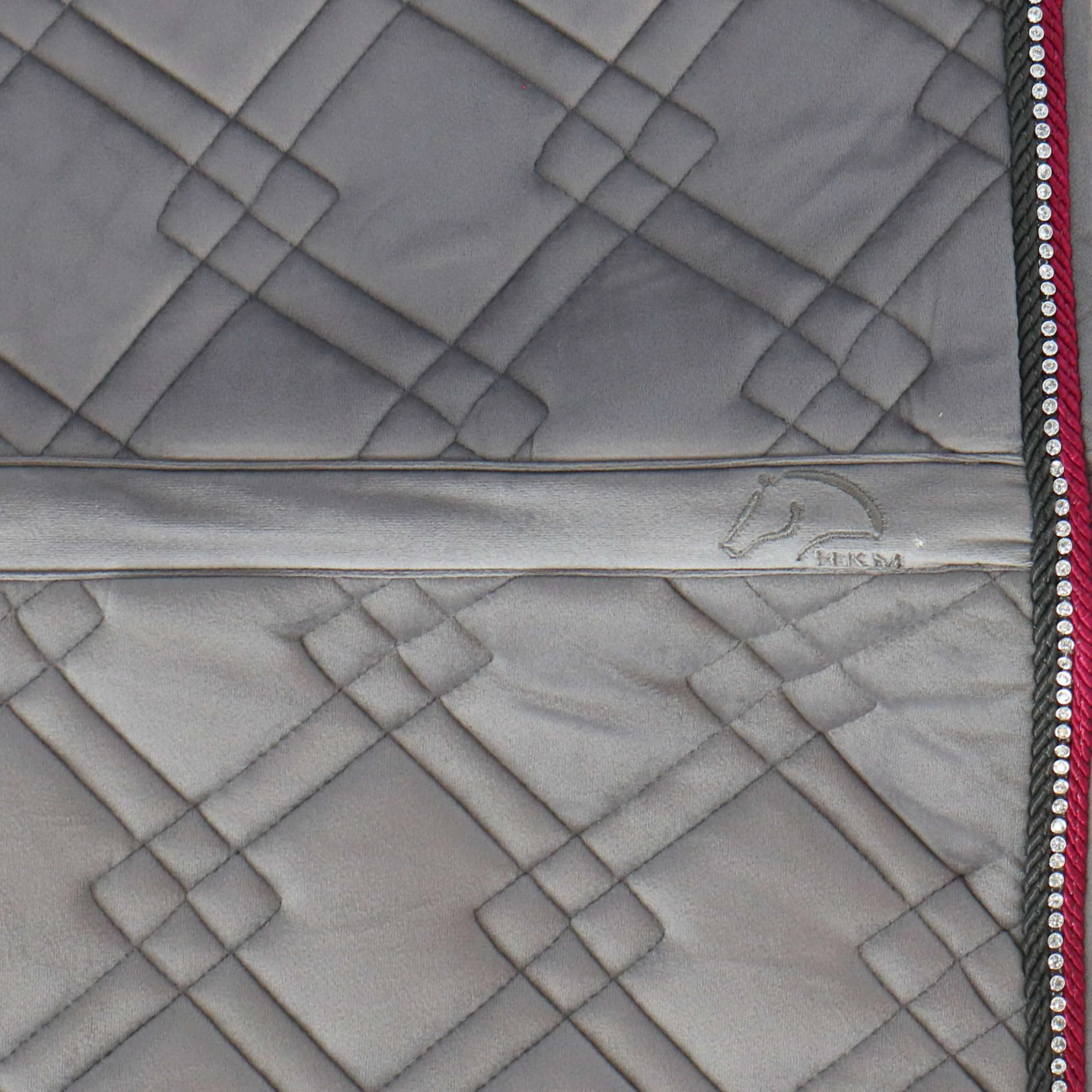 HKM Tapis de Selle Berry Dressage Gris foncé - Image 6