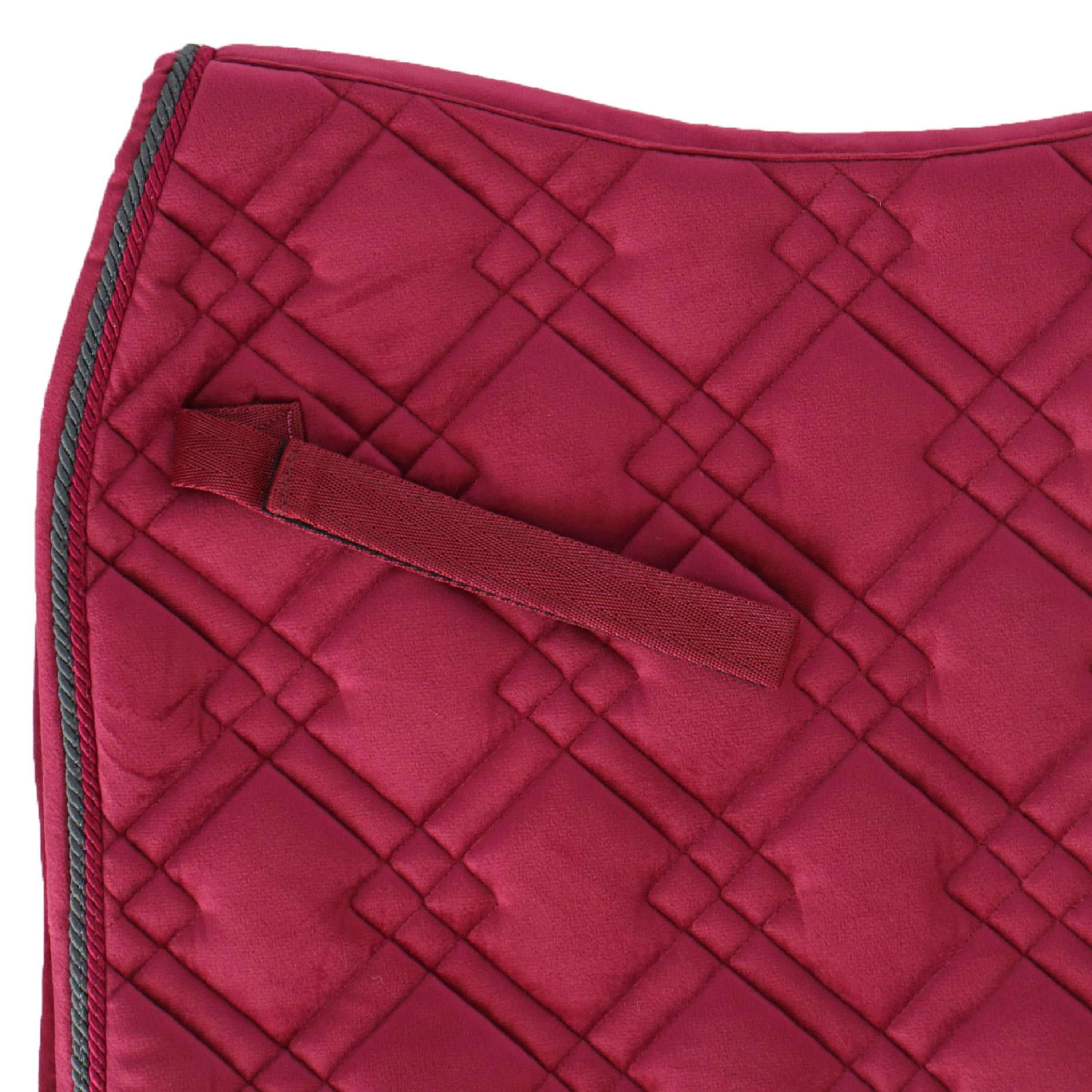HKM Tapis de Selle Berry Dressage Vin rouge - Image 3