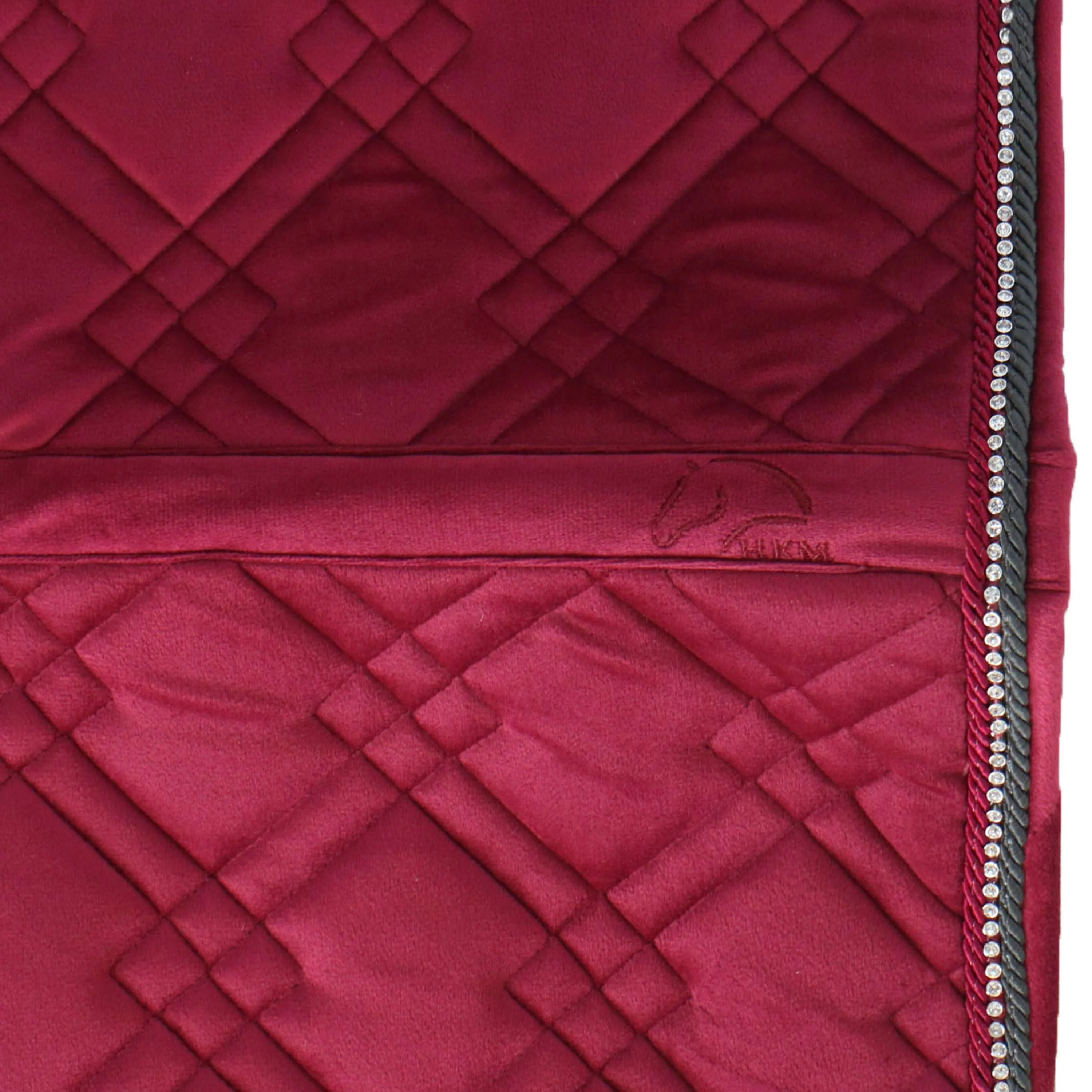 HKM Tapis de Selle Berry Dressage Vin rouge - Image 6