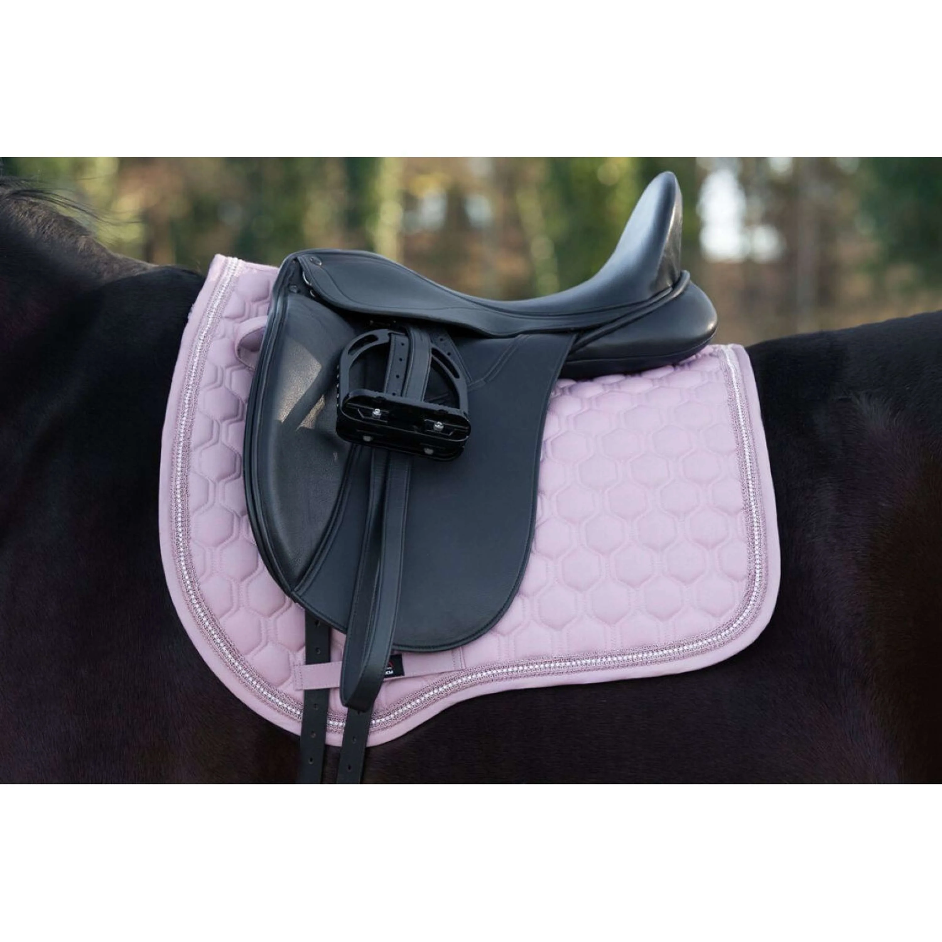 HKM Tapis de Selle Elisa Dressage Mauve - Image 2