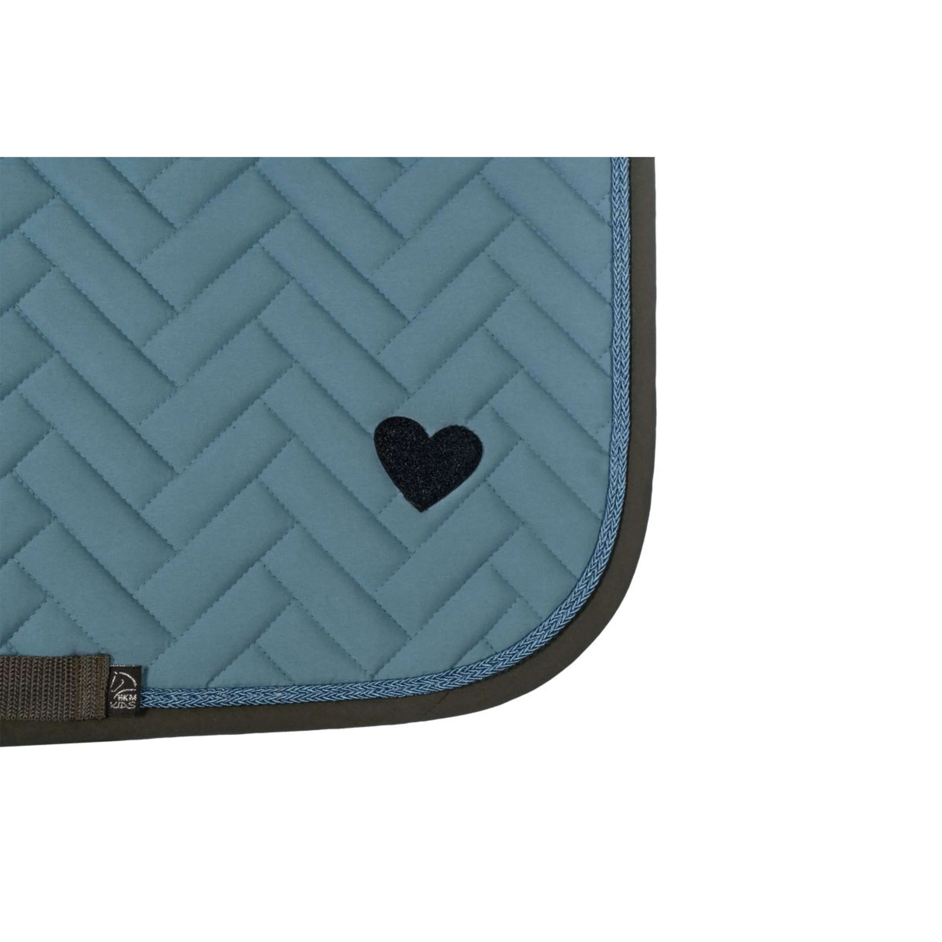 HKM Tapis de Selle Nele Dressage Bleu Fumeé - Image 3