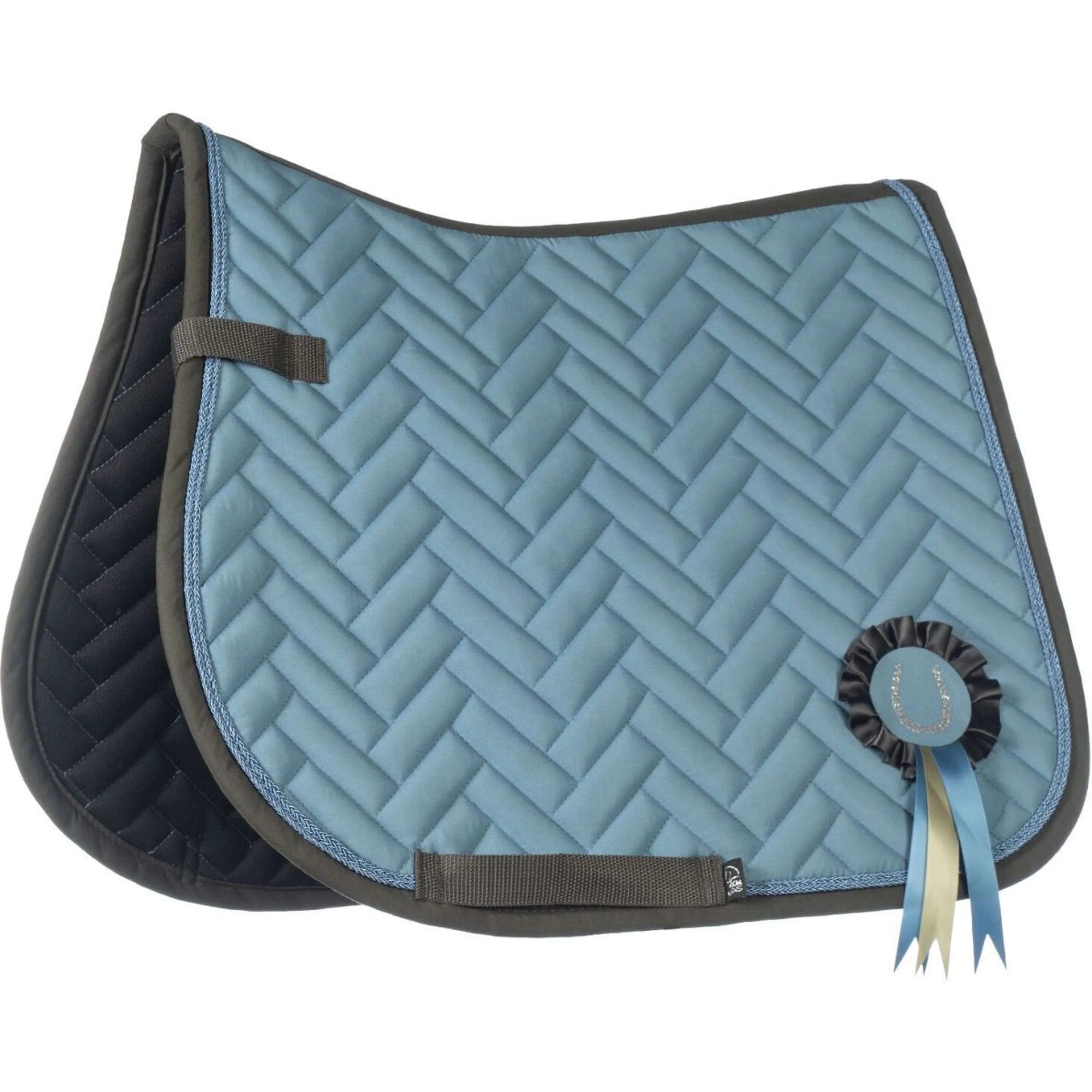 HKM Tapis de Selle Nele Polyvalent Bleu Fumeé