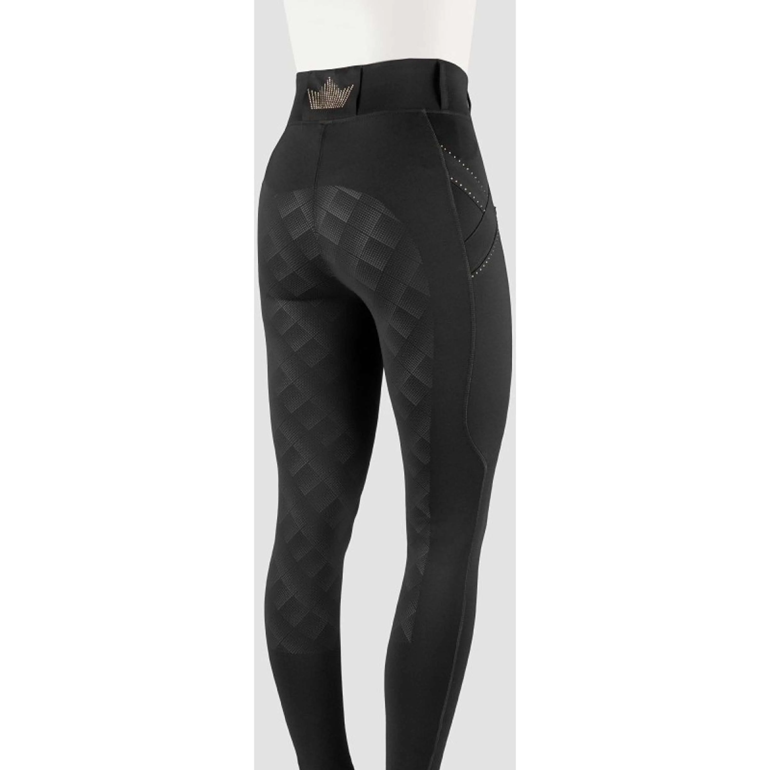 HORKA Legging d'Équitation Momentum Noir/Or rose - Image 2