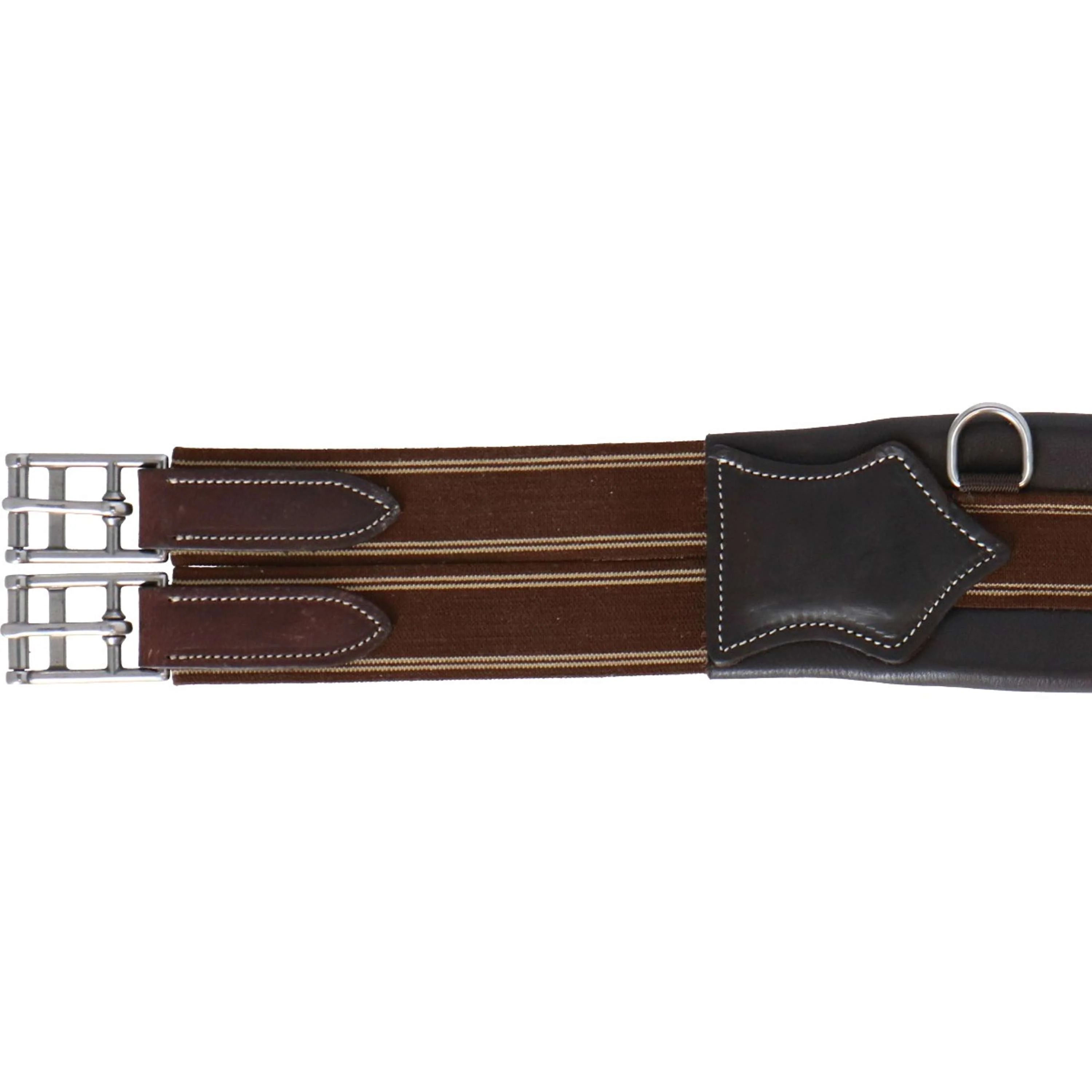 HORKA Sangle Polyvalente Cuir Marron/Argent - Image 3