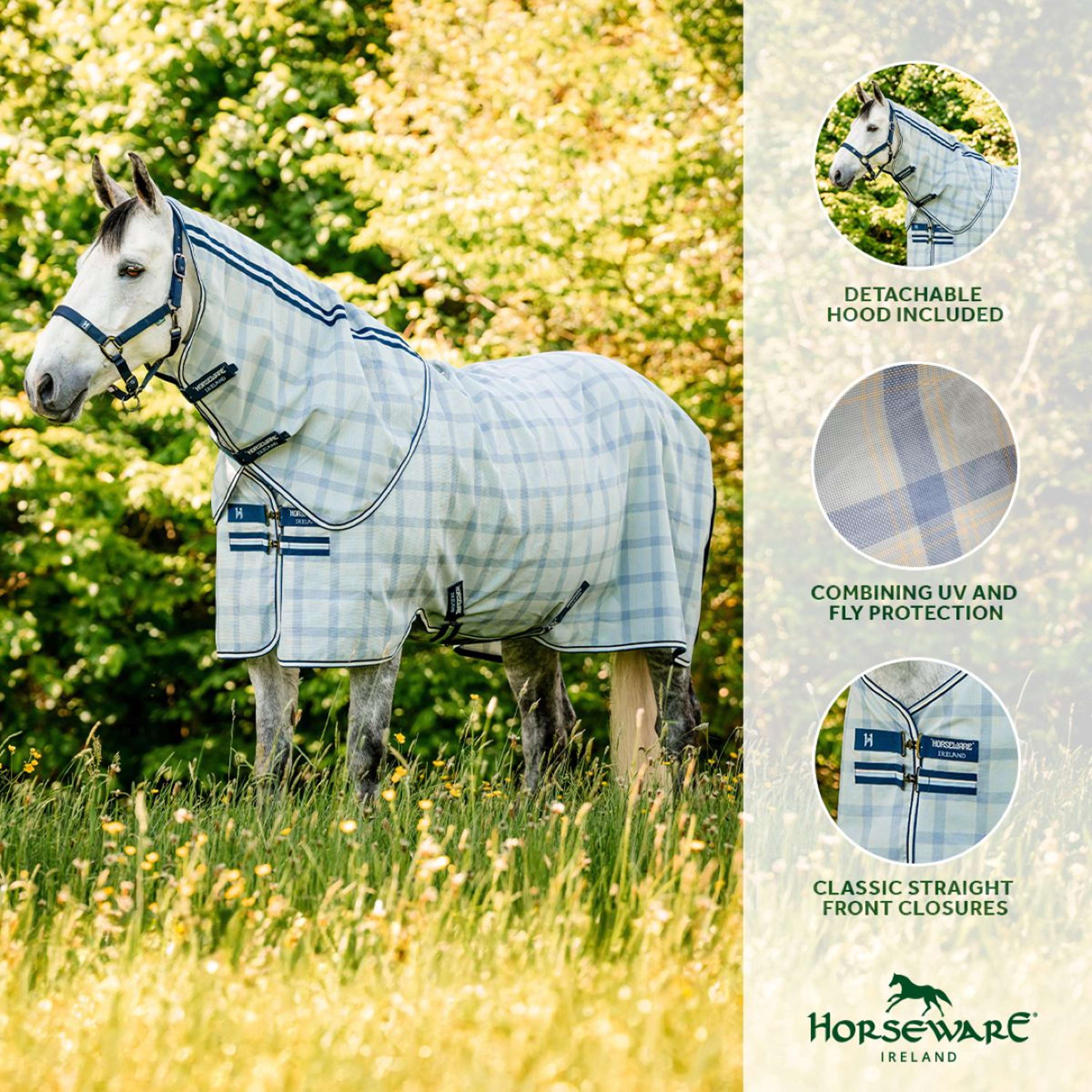 Horseware Couverture Anti-Mouches Newmarket Plus Witney Navy - Image 2