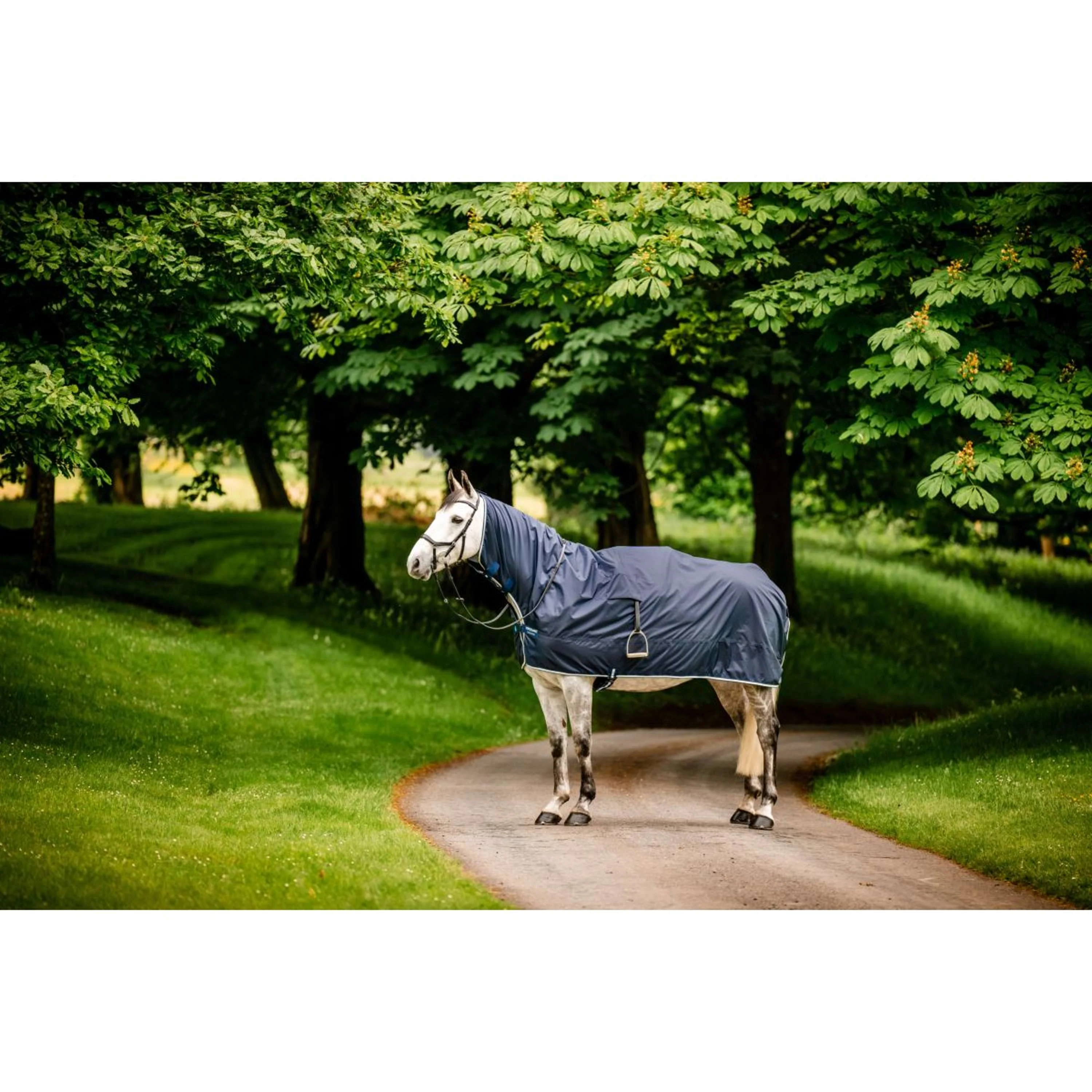 Horseware Couvre-reins Imperméable Newmarket Witney Navy - Image 8