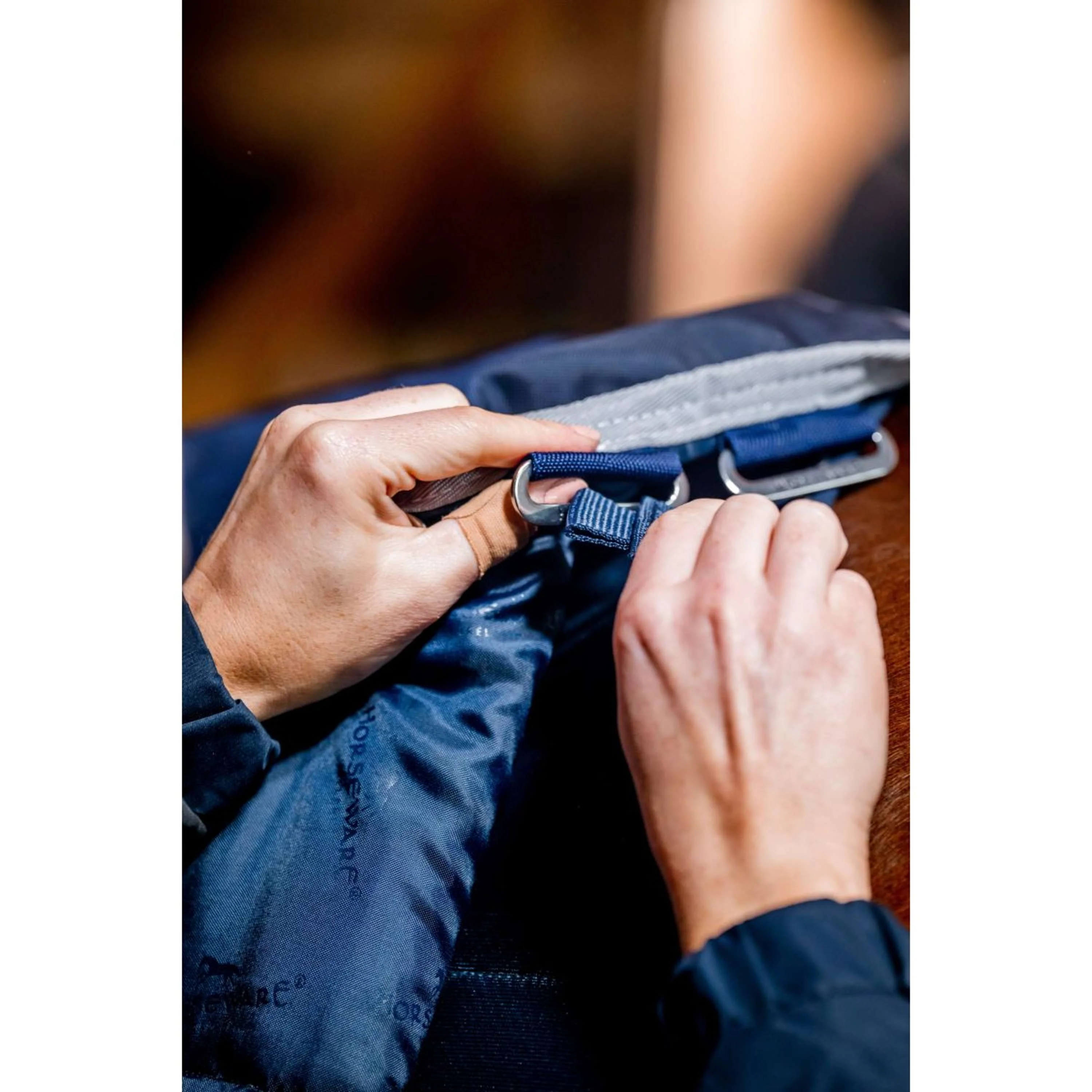 Horseware Dry Liner Marine/Argent - Image 9