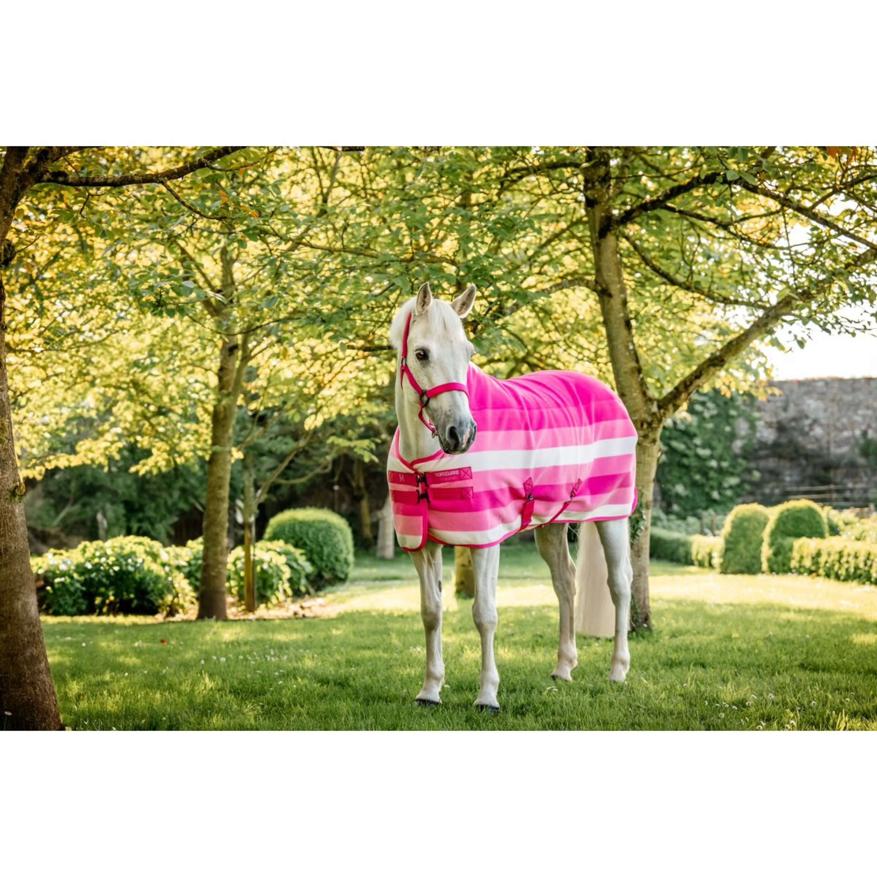 Horseware Fleece Cooler Newmarket Pony Witney Pink - Image 4