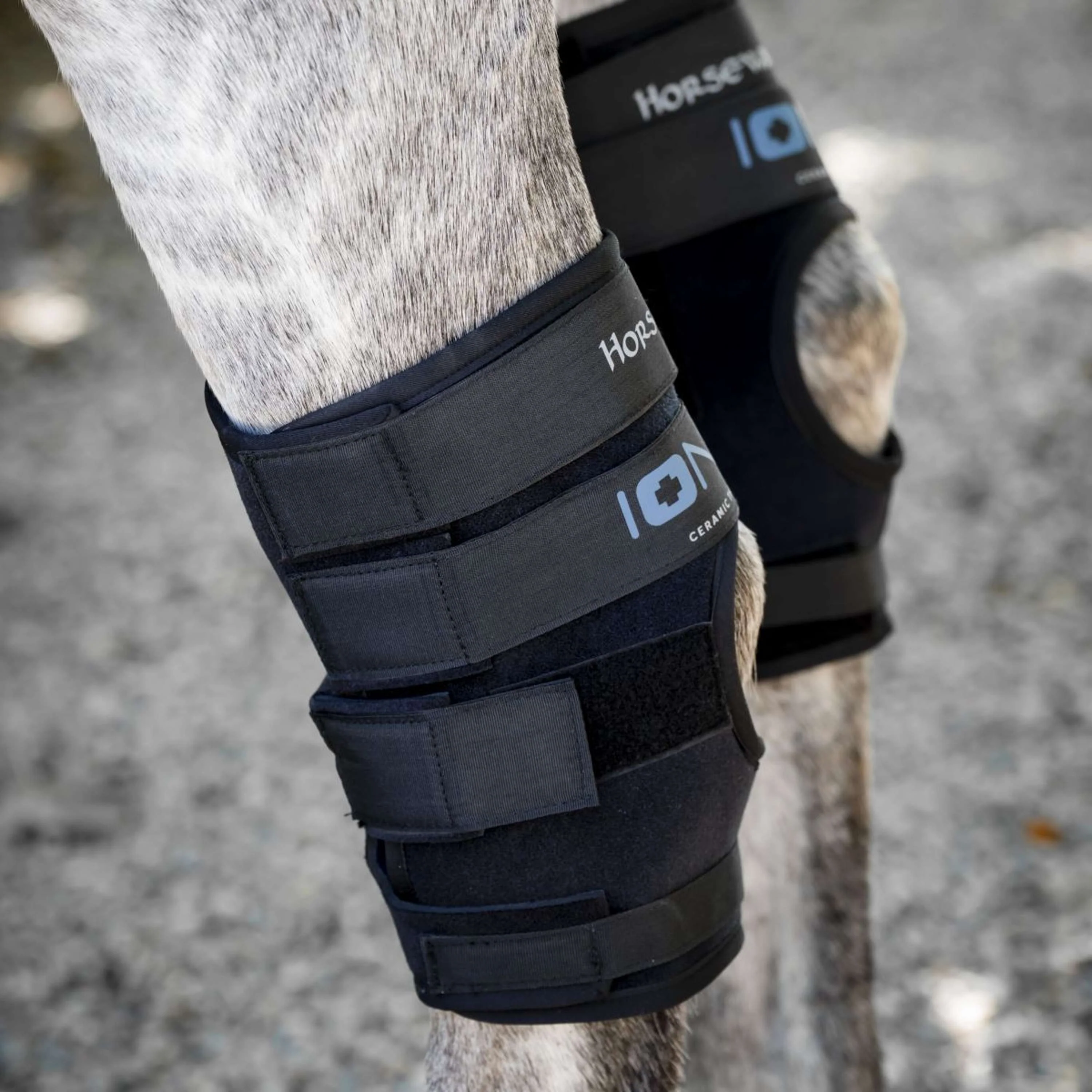 Horseware Hock Boots Ionic Set of 2 Noir - Image 2
