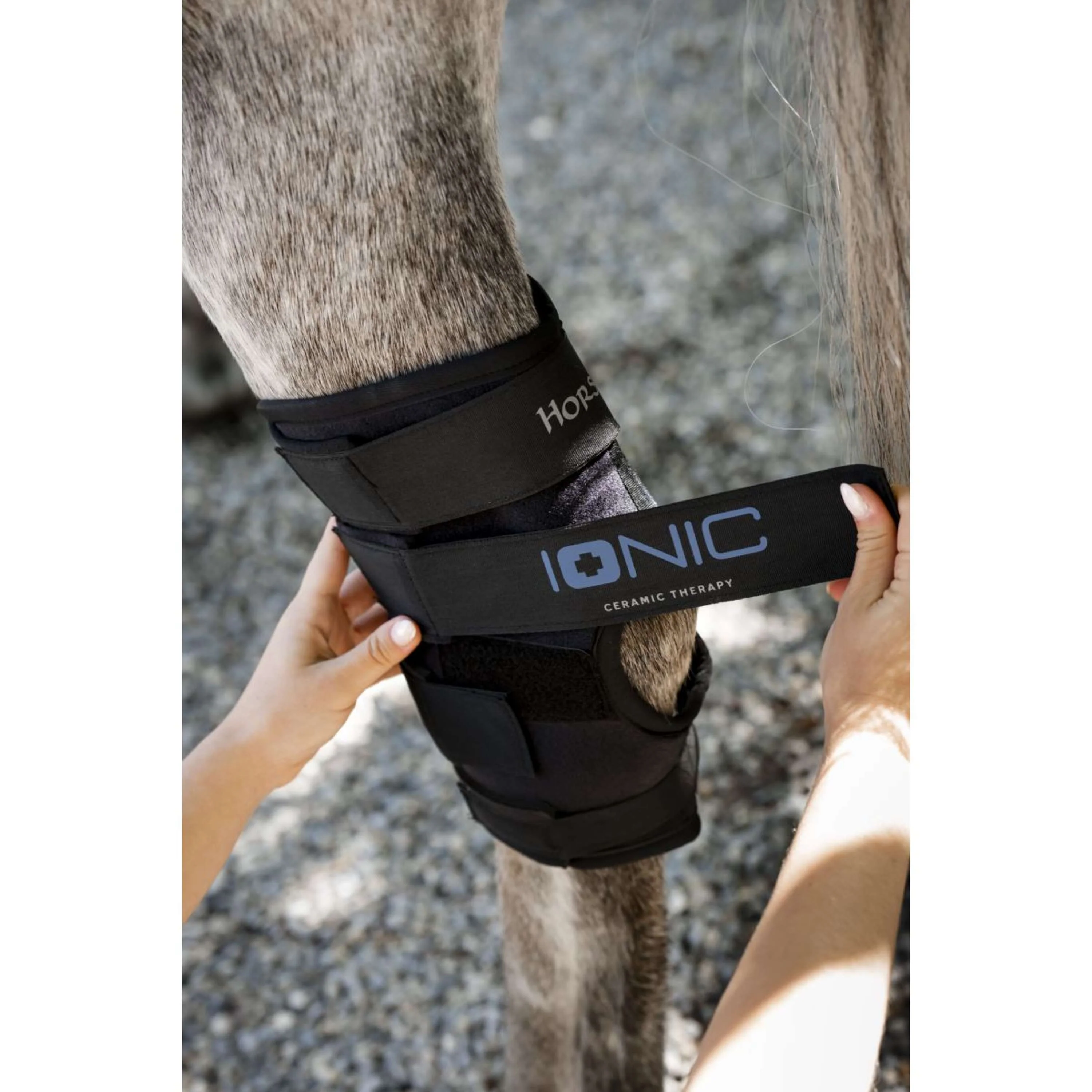 Horseware Hock Boots Ionic Set of 2 Noir - Image 6