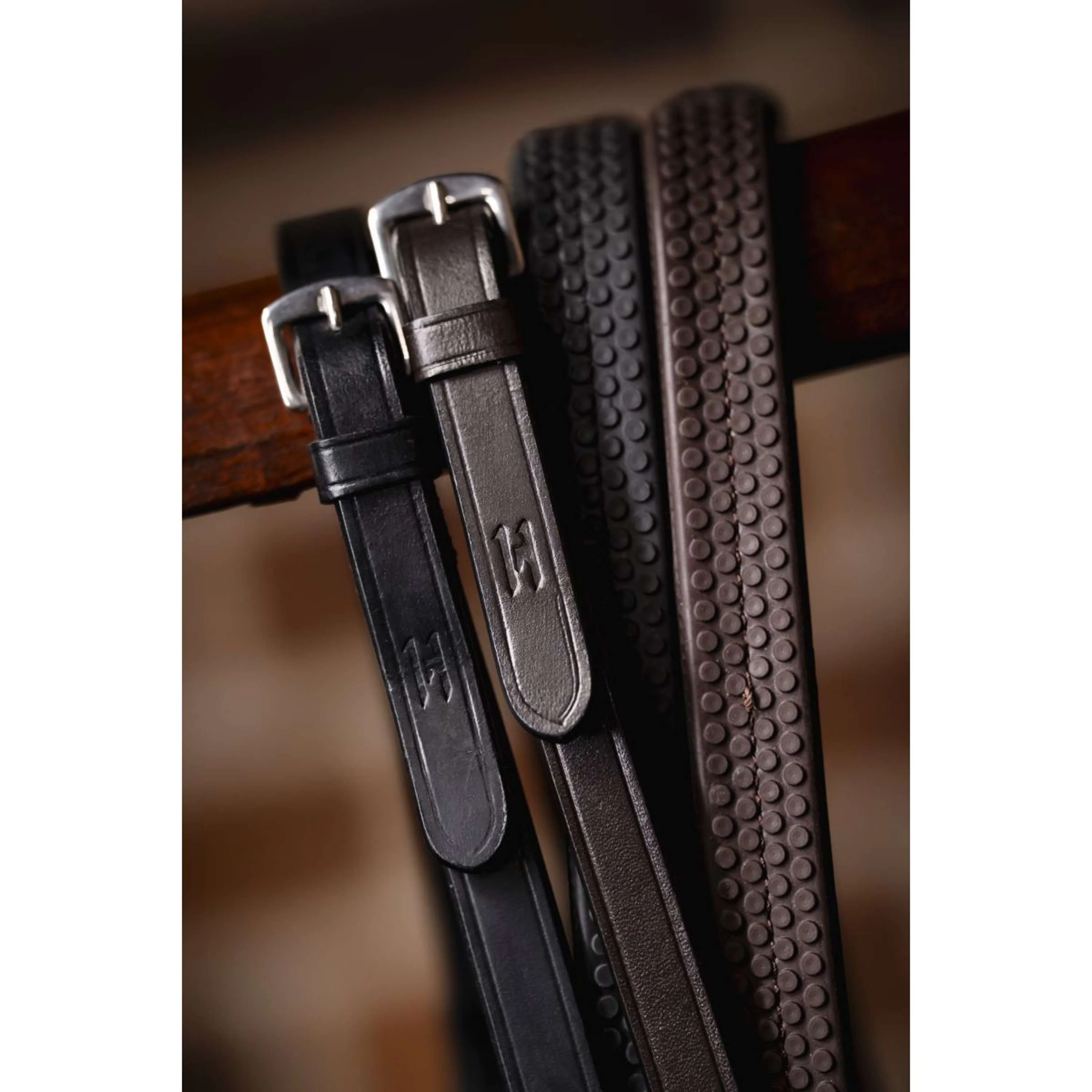 Horseware Rênes Rubber Grip Marron - Image 2