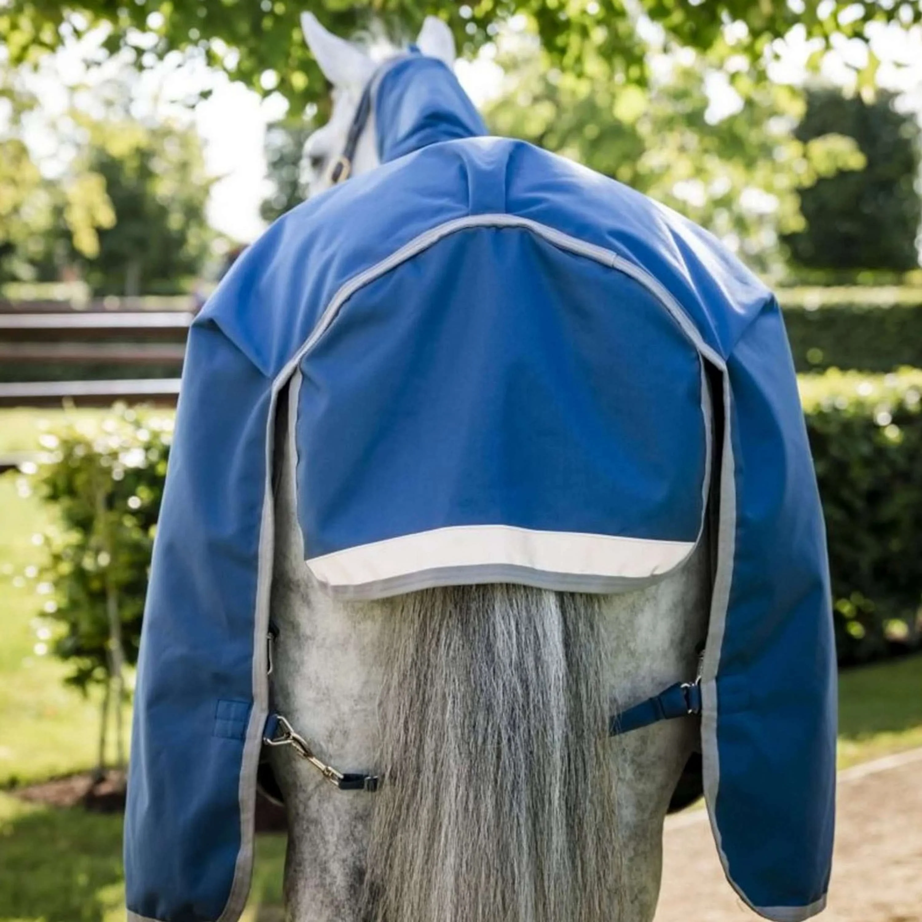 Horseware Therapy Turnout Ionic 100g Bleu Impérial/Argent/Marine - Image 9