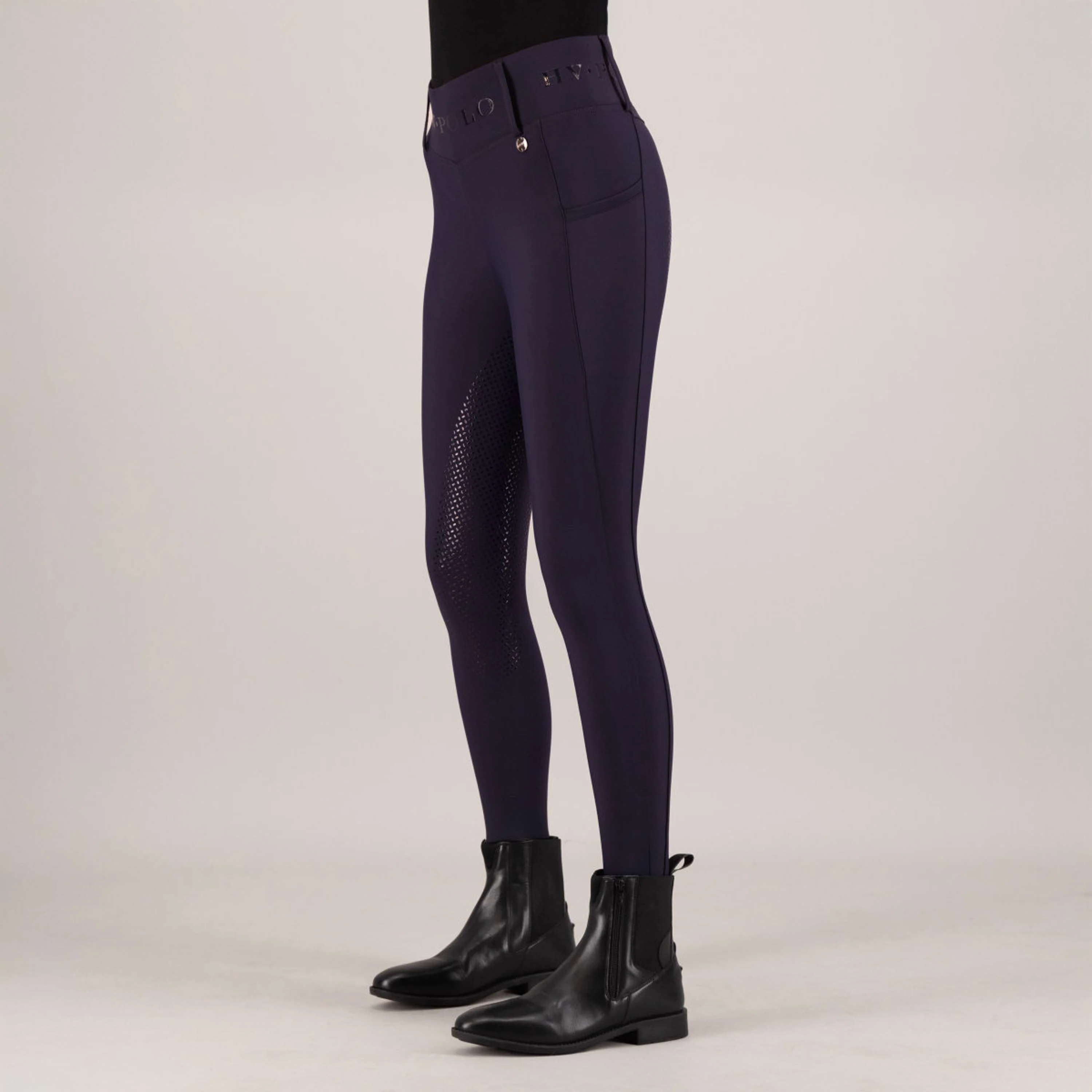 HV Polo Legging d'Ã‰quitation HVPFavourite Full Grip Marin - Image 4