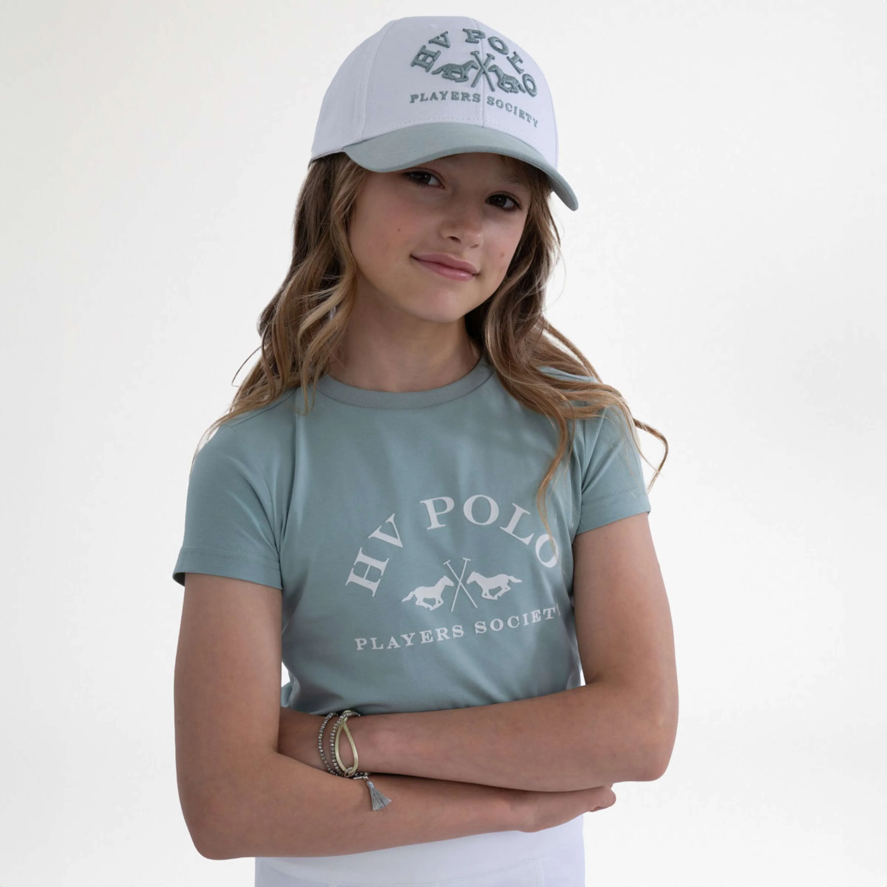 HV Polo T-Shirt HVPNatalie Kids Aqua Sky - Image 4