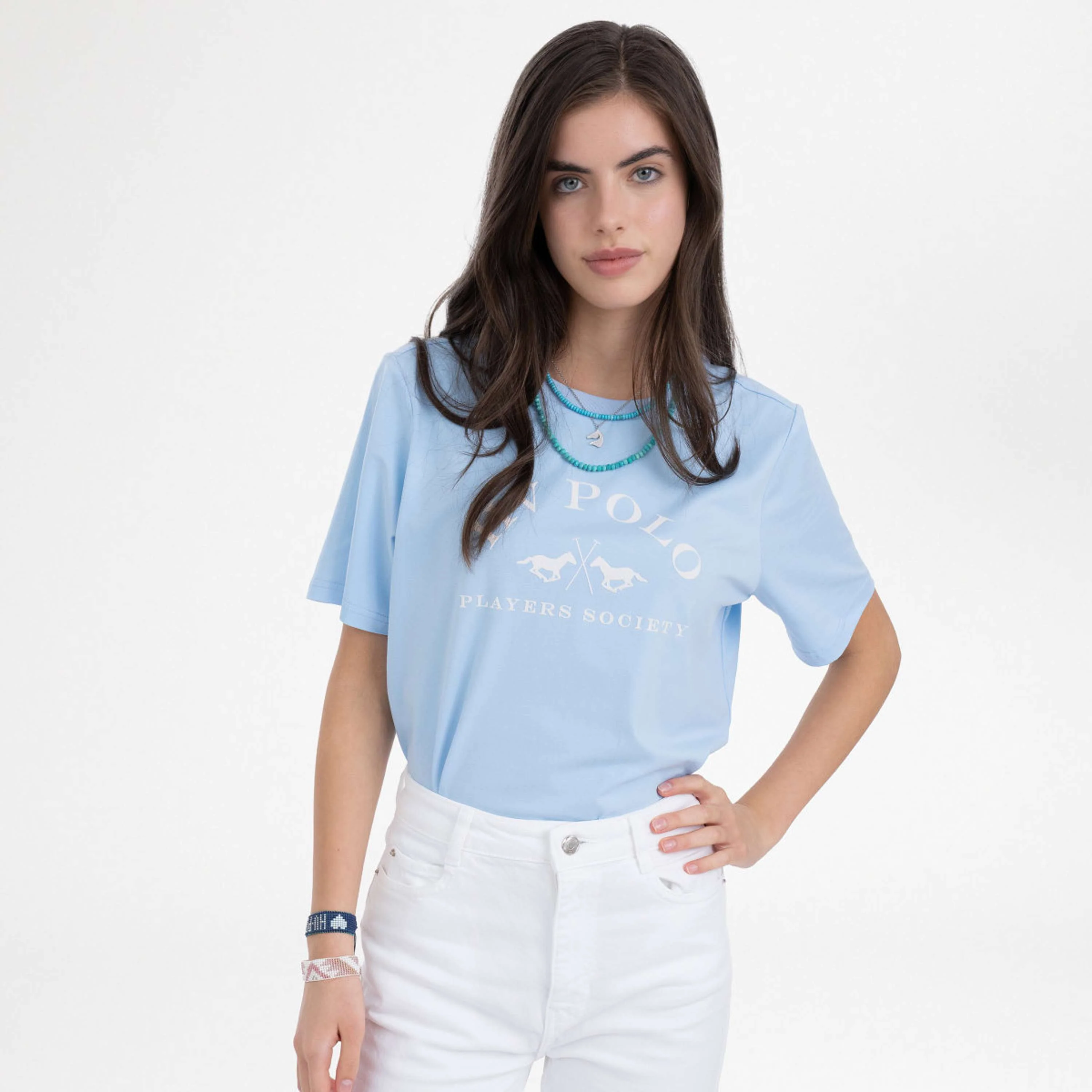 HV Polo T-Shirt HVPNatalie Powder Blue - Image 2