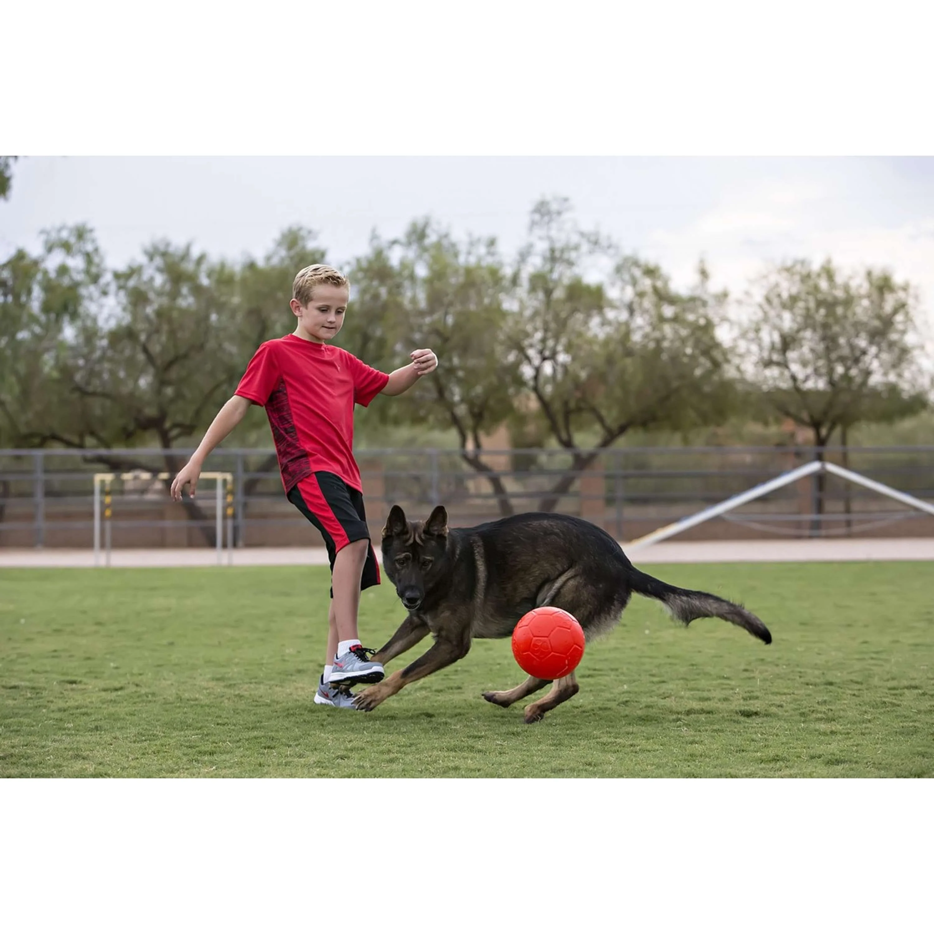 Jolly Ball Balle de Jeu Soccer Ball Rouge - Image 2