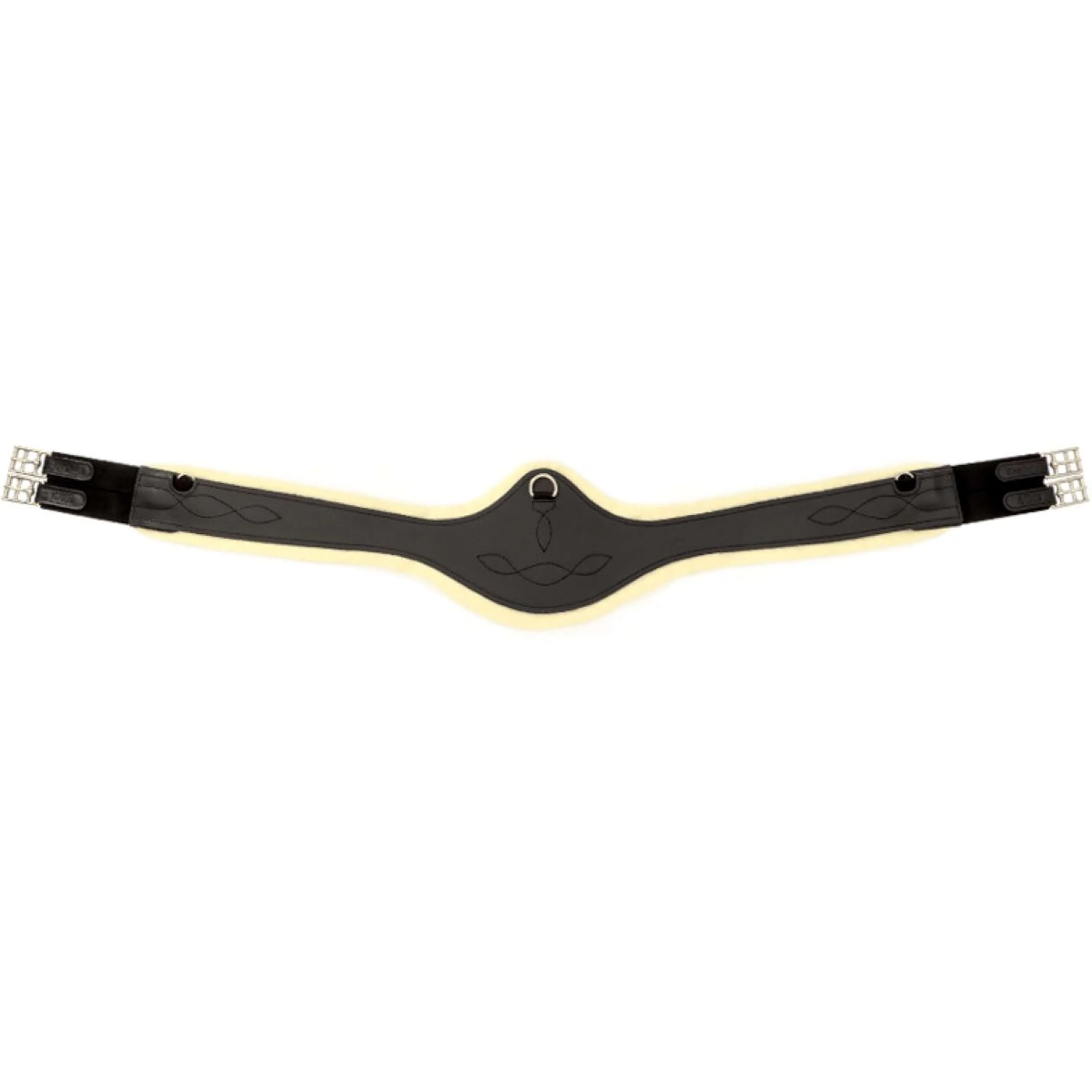 Kavalkade Sangle Polyvalente Casper Oiled Leather Fausse fourrure avec élastique Noir/Naturel