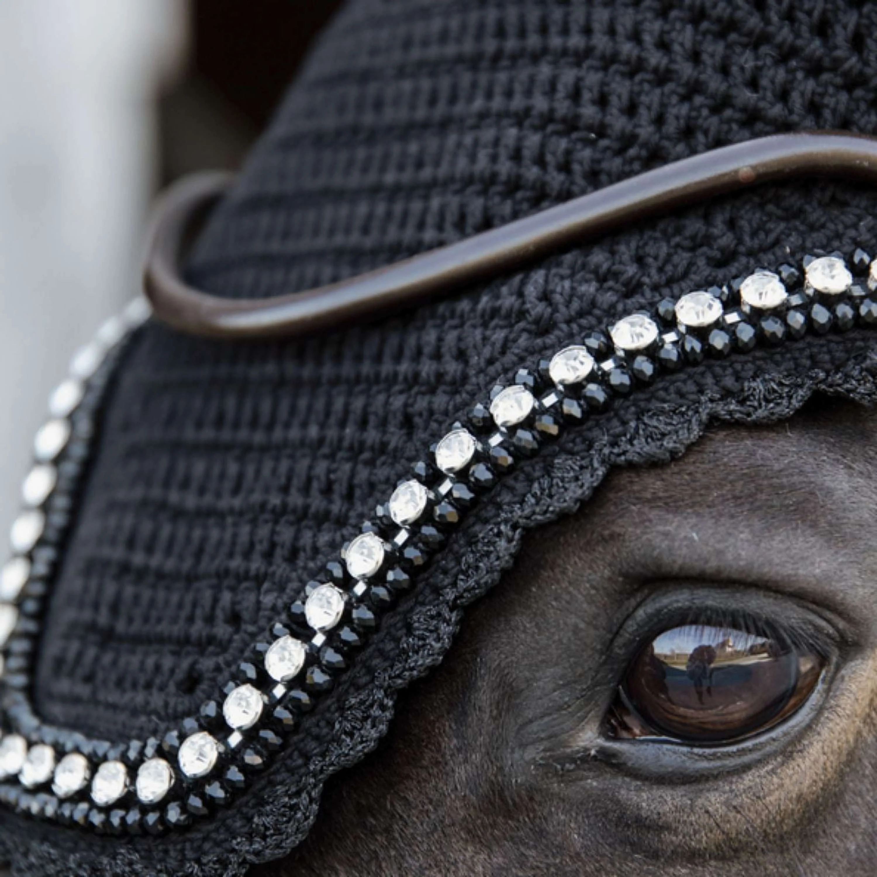 Kentucky Bonnet Anti-Mouches Wellington Big Stone & Pearl Noir - Image 2