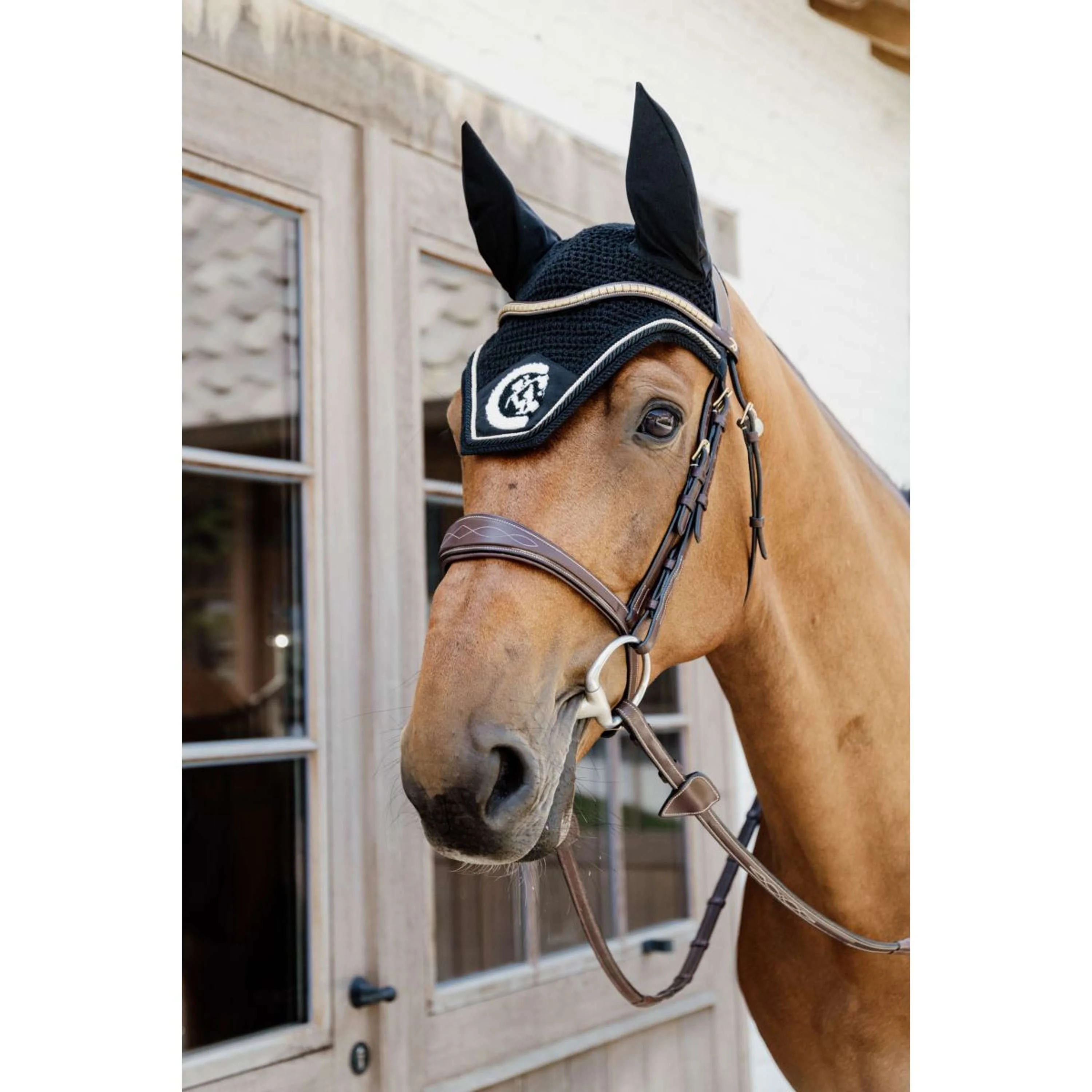 Kentucky Bonnet Anti-Mouches Wellington Soundless 3D Logo Rope Noir - Image 2