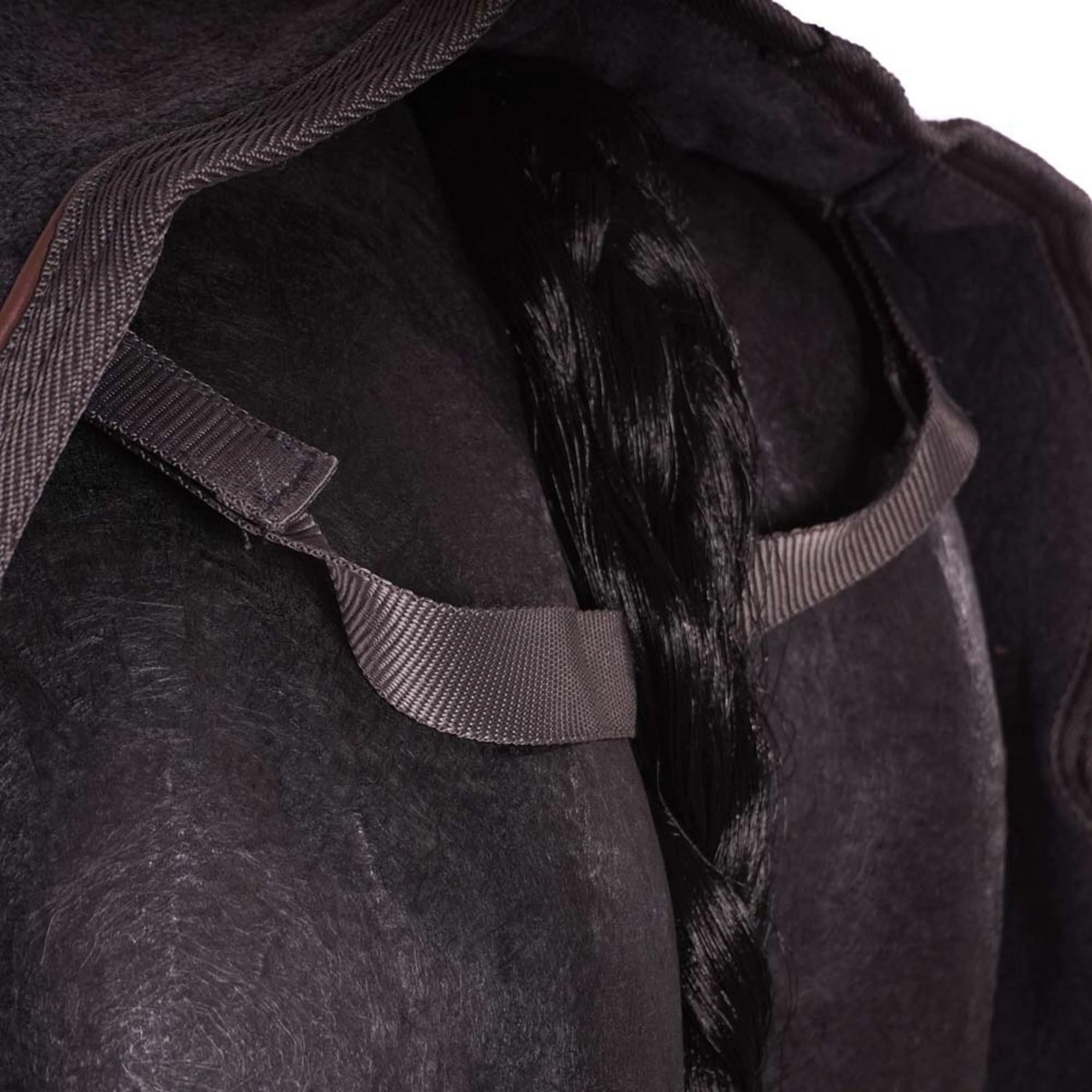 Kentucky Couvre-reins Carré Heavy Fleece Gris foncé - Image 5