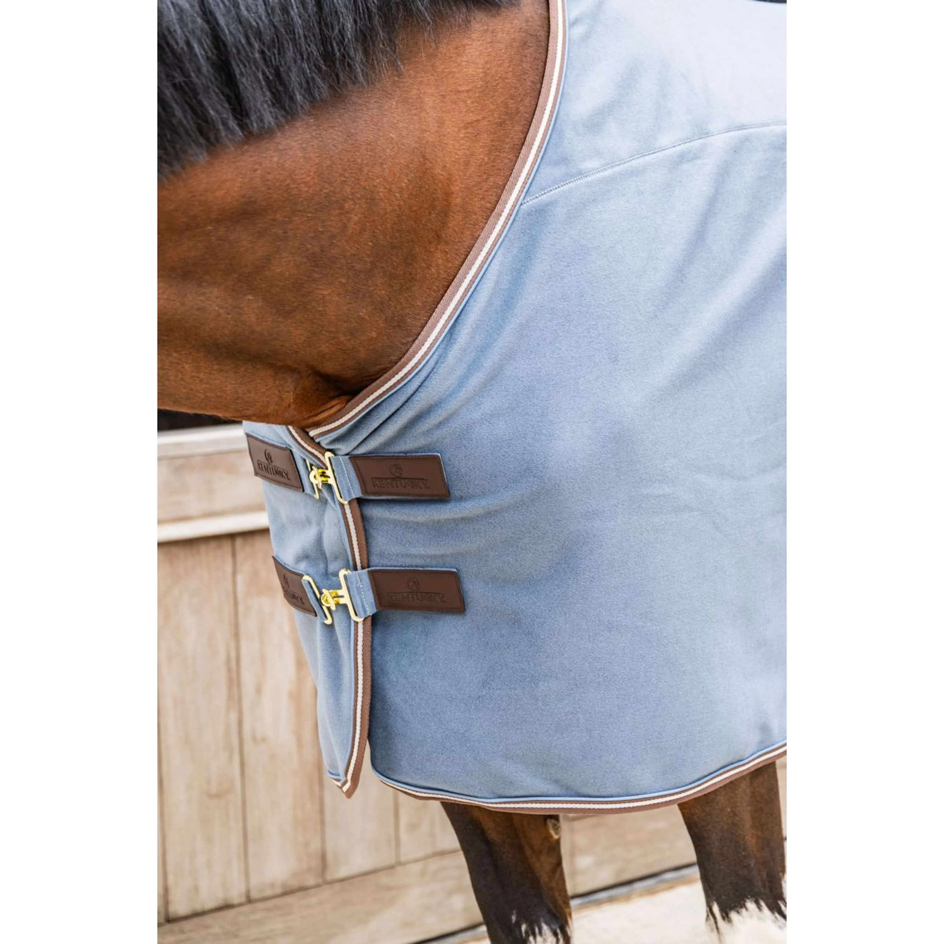 Kentucky Couverture Polaire Heavy Melange Dusty Blue - Image 3